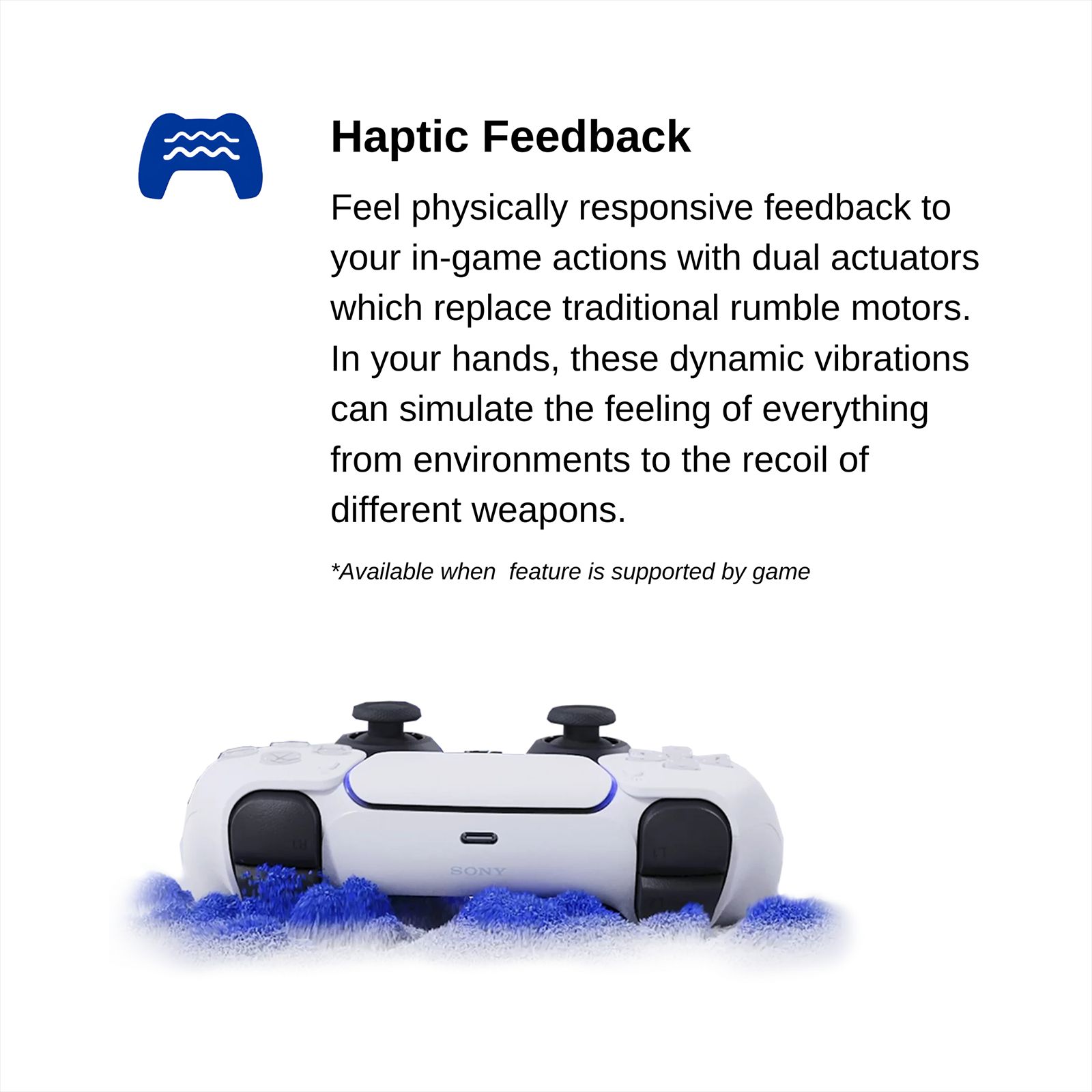 SONY DualSense Wireless Gaming Controller for PlayStation 5 (Motion Sensor, CF-IZCT1W, White) SONY DualSense Wireless Gaming Controller for PlayStation 5 (Motion Sensor, CF-IZCT1W, White)_13