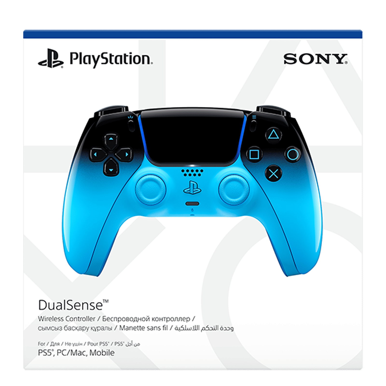 SONY DualSense Wireless Gaming Controller for PlayStation 5 (Built-in Microphone, CFI-ZCT2W15X, Rhythm Blue) SONY DualSense Wireless Gaming Controller for PlayStation 5 (Built-in Microphone, CFI-ZCT2W15X, Rhythm Blue)_3