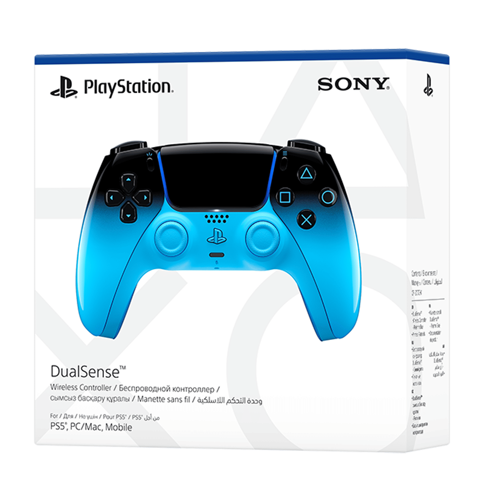 SONY DualSense Wireless Gaming Controller for PlayStation 5 (Built-in Microphone, CFI-ZCT2W15X, Rhythm Blue) SONY DualSense Wireless Gaming Controller for PlayStation 5 (Built-in Microphone, CFI-ZCT2W15X, Rhythm Blue)_4