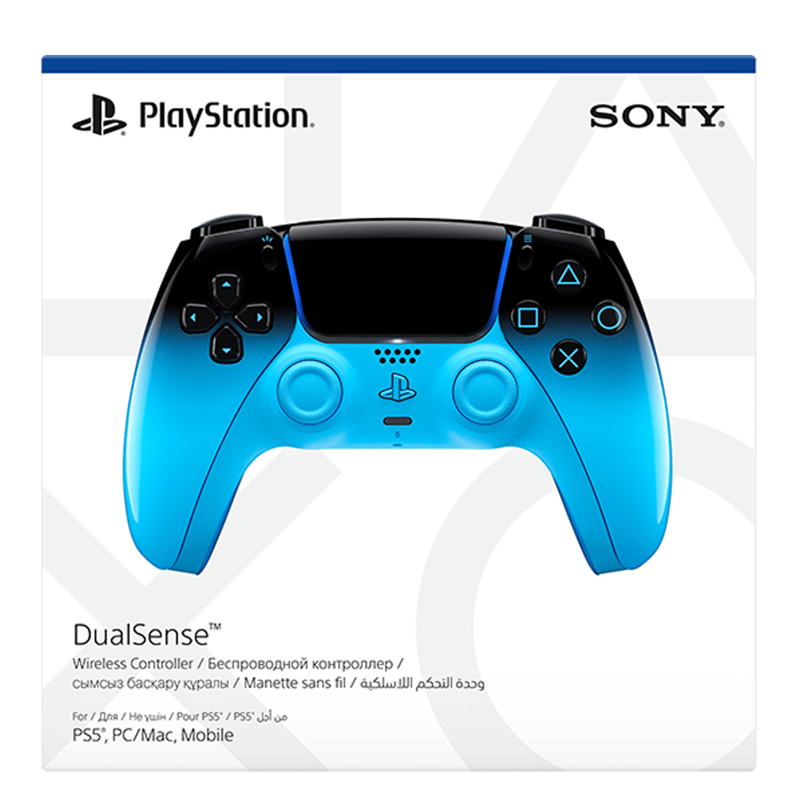 SONY DualSense Wireless Gaming Controller for PlayStation 5 (Built-in Microphone, CFI-ZCT2W15X, Rhythm Blue) SONY DualSense Wireless Gaming Controller for PlayStation 5 (Built-in Microphone, CFI-ZCT2W15X, Rhythm Blue)_2