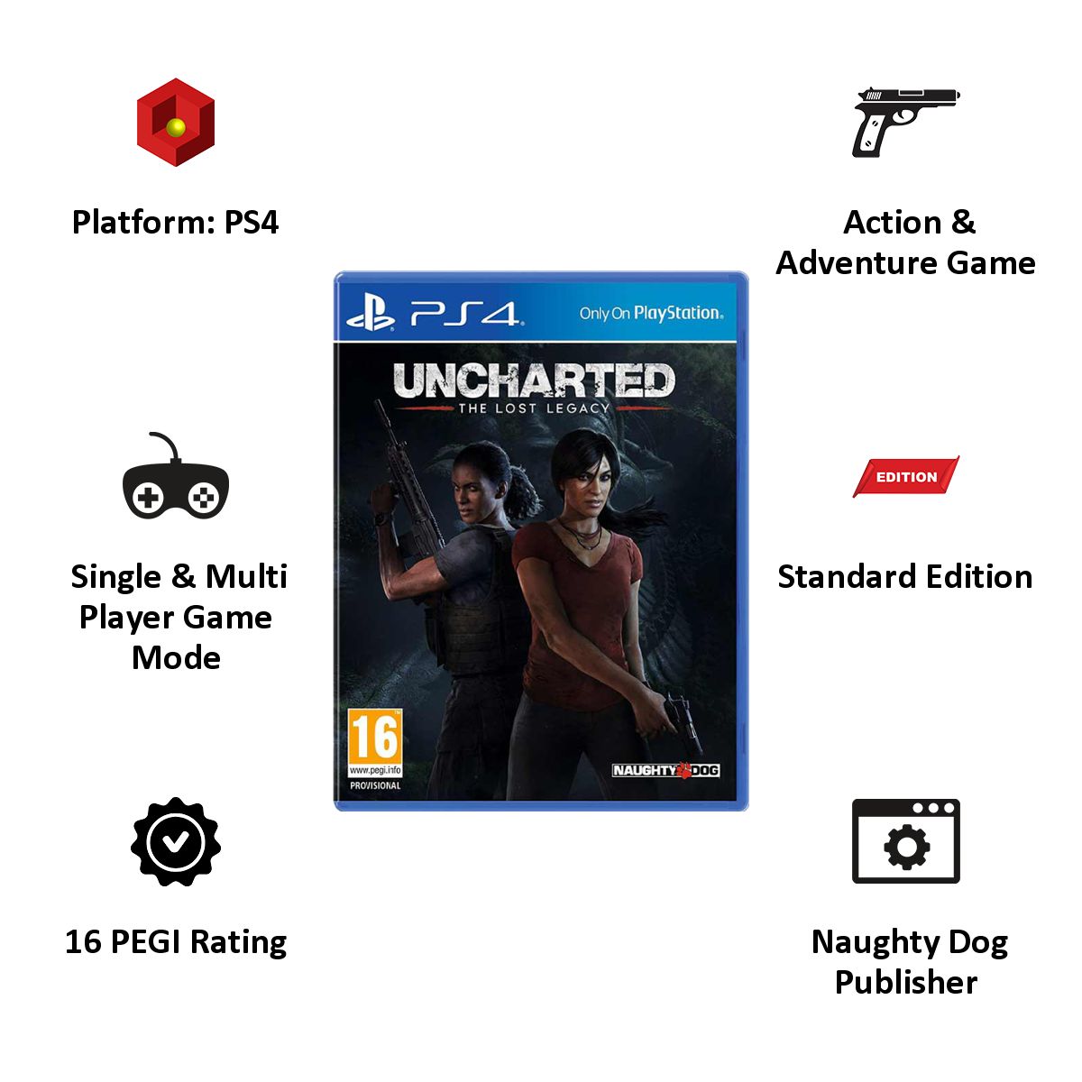 PS4 Game (Uncharted: The Lost Legacy) PS4 Game (Uncharted: The Lost Legacy)_7