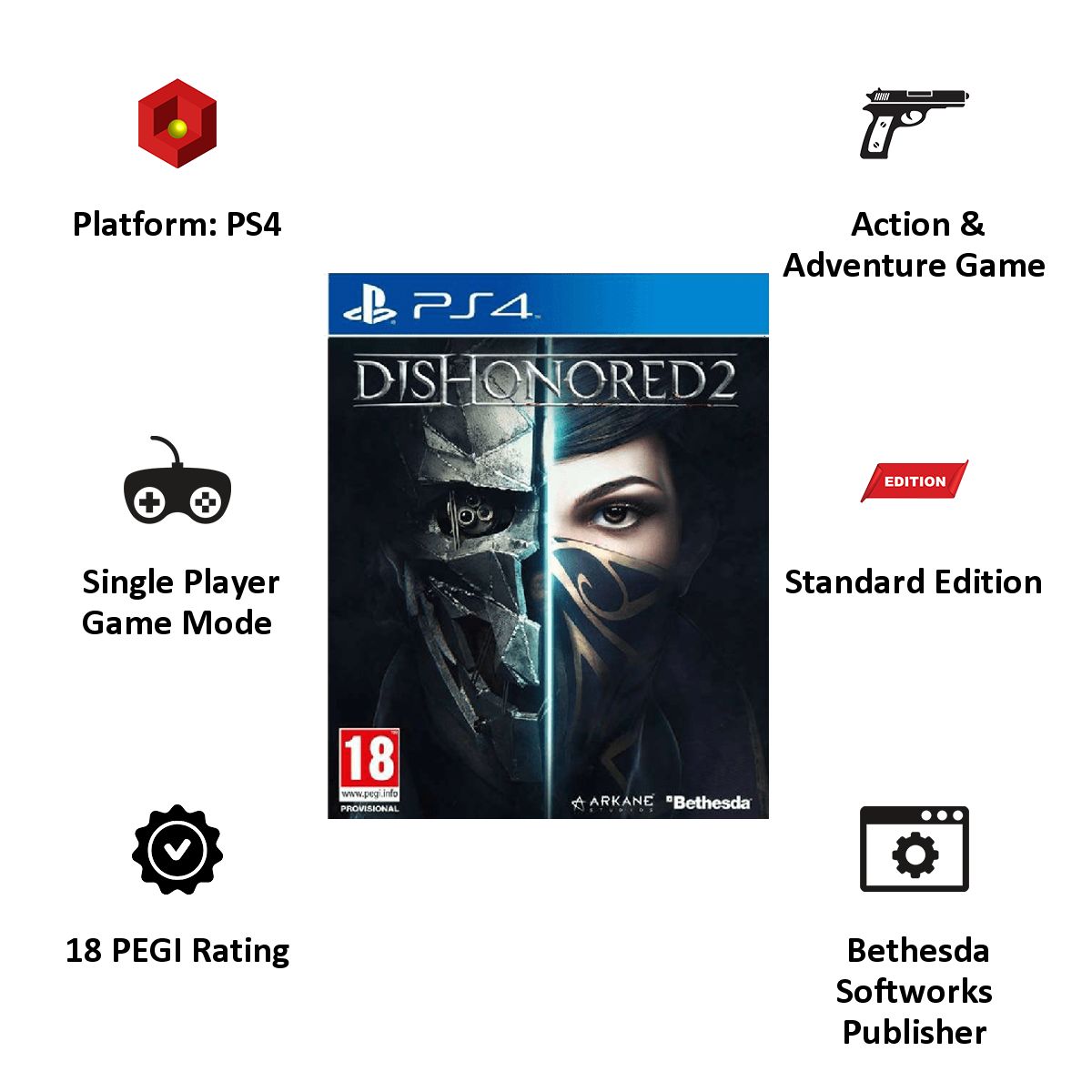 Bethesda PS4 Game (Dishonored 2) Bethesda PS4 Game (Dishonored 2)_6