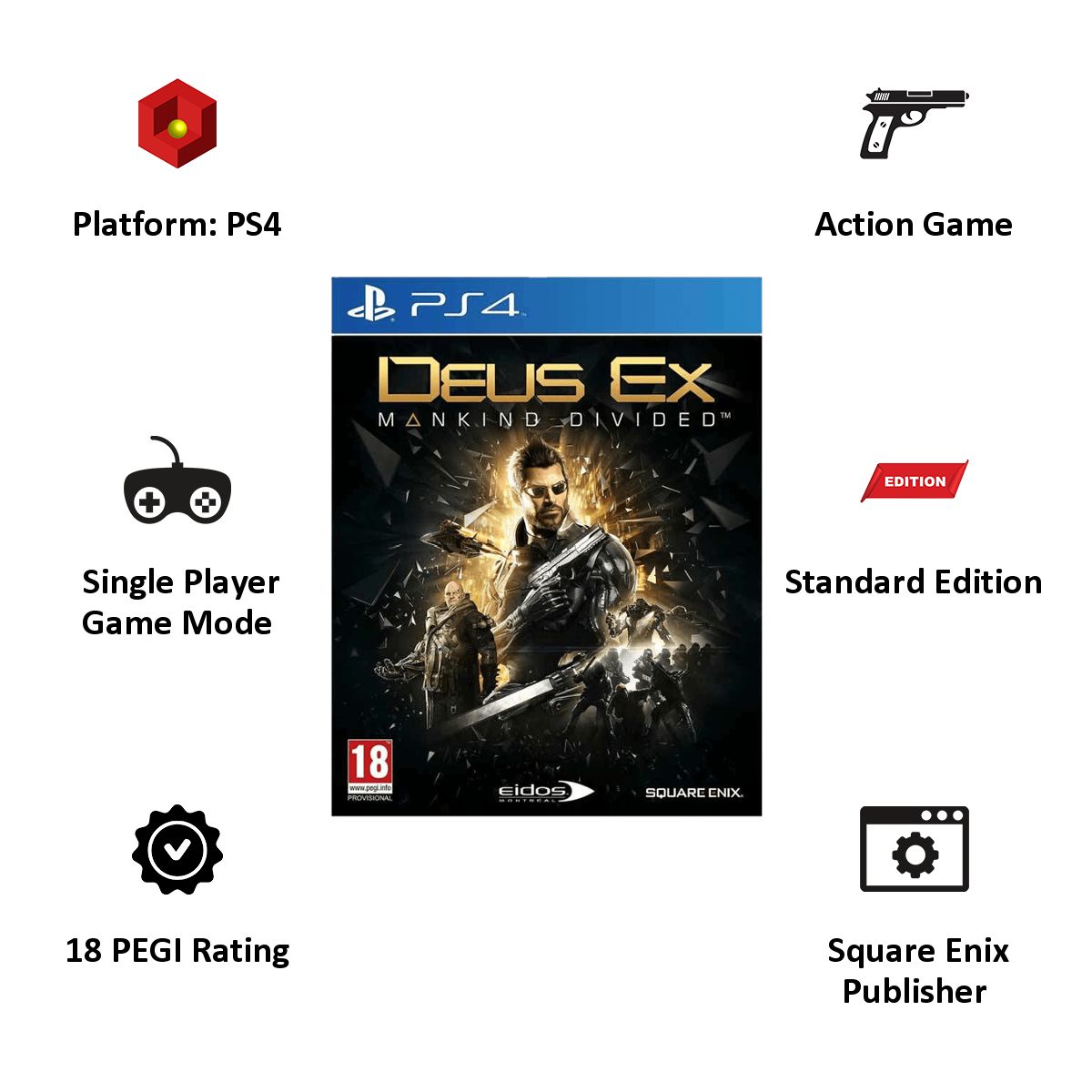 TAKE 2 PS4 Game (Deus Ex: Mankind Divided) TAKE 2 PS4 Game (Deus Ex: Mankind Divided)_6
