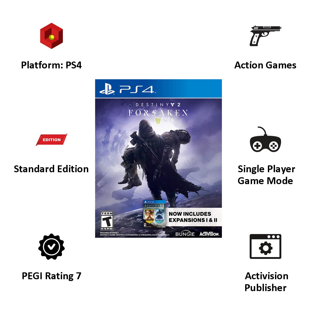 ACTIVISION PS4 Game (Destiny 2 Forsaken) ACTIVISION PS4 Game (Destiny 2 Forsaken)_5