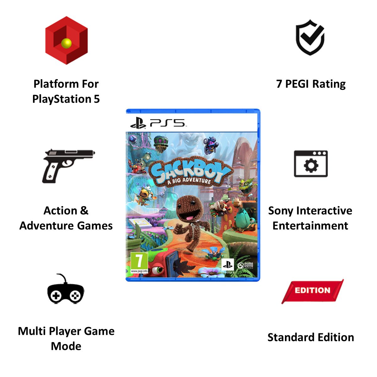 SONY Sackboy: A Big Adventure For PS5 (Action-Adventure Games, Standard Edition, PPSA-01288) SONY Sackboy: A Big Adventure For PS5 (Action-Adventure Games, Standard Edition, PPSA-01288)_6