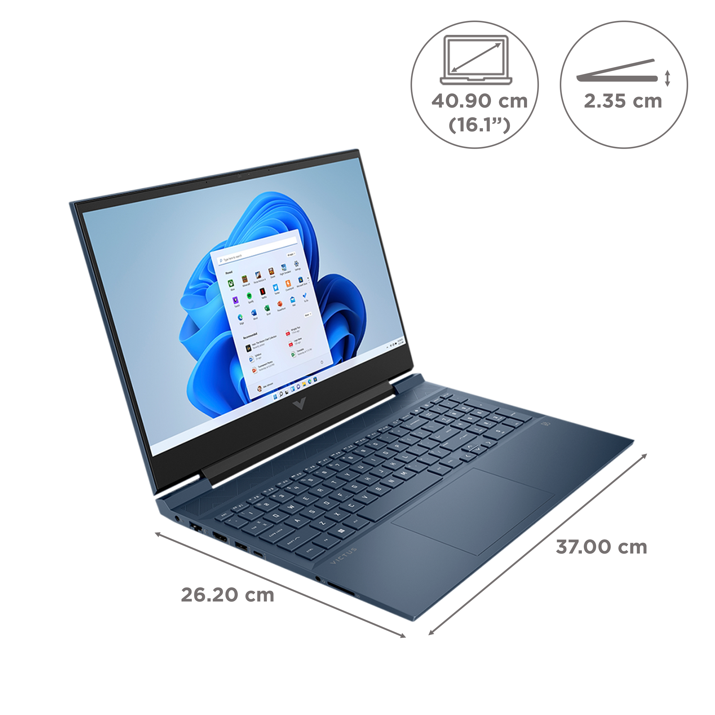 HP Victus Intel Core i5 11th Gen (16.1 inch, 8GB, 512GB, Windows 11 Home, MS Office 2021, NVIDIA GeForce GTX 1650, Full HD IPS Display, Performance Blue, 7K4J6PAACJ) HP Victus Intel Core i5 11th Gen (16.1 inch, 8GB, 512GB, Windows 11 Home, MS Office 2021, NVIDIA GeForce GTX 1650, Full HD IPS Display, Performance Blue, 7K4J6PAACJ)_2