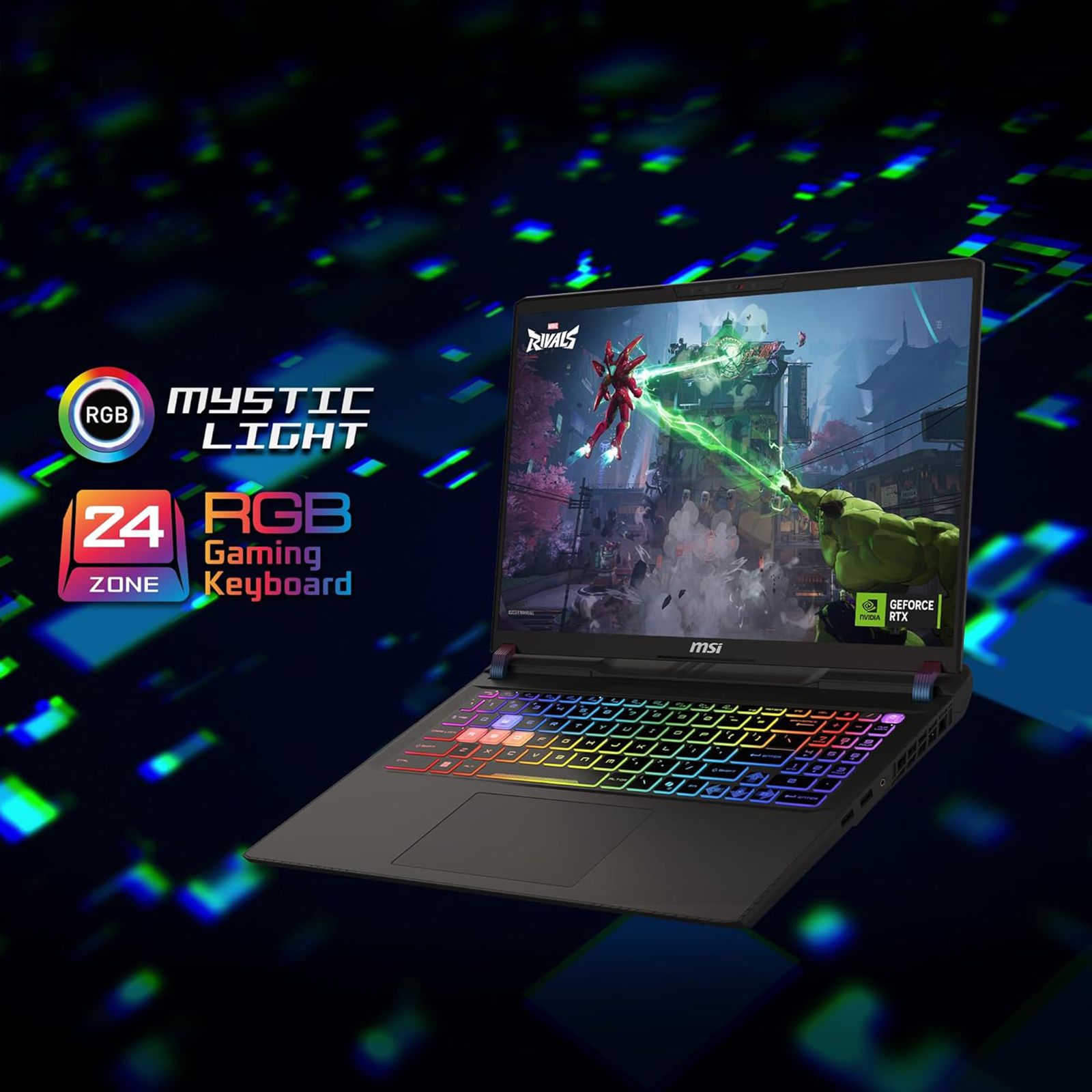 MSI Vector 16 HX AI A2XWHG Intel Core Ultra 7 255HX Gaming Laptop (32GB, 1TB SSD, Windows 11 Home, 12GB Graphics, 16 inch 240 Hz QHD Plus Display, NVIDIA GeForce RTX 5070 Ti, MS Office Home,  Cosmos Gray, 2.7 KG)_14