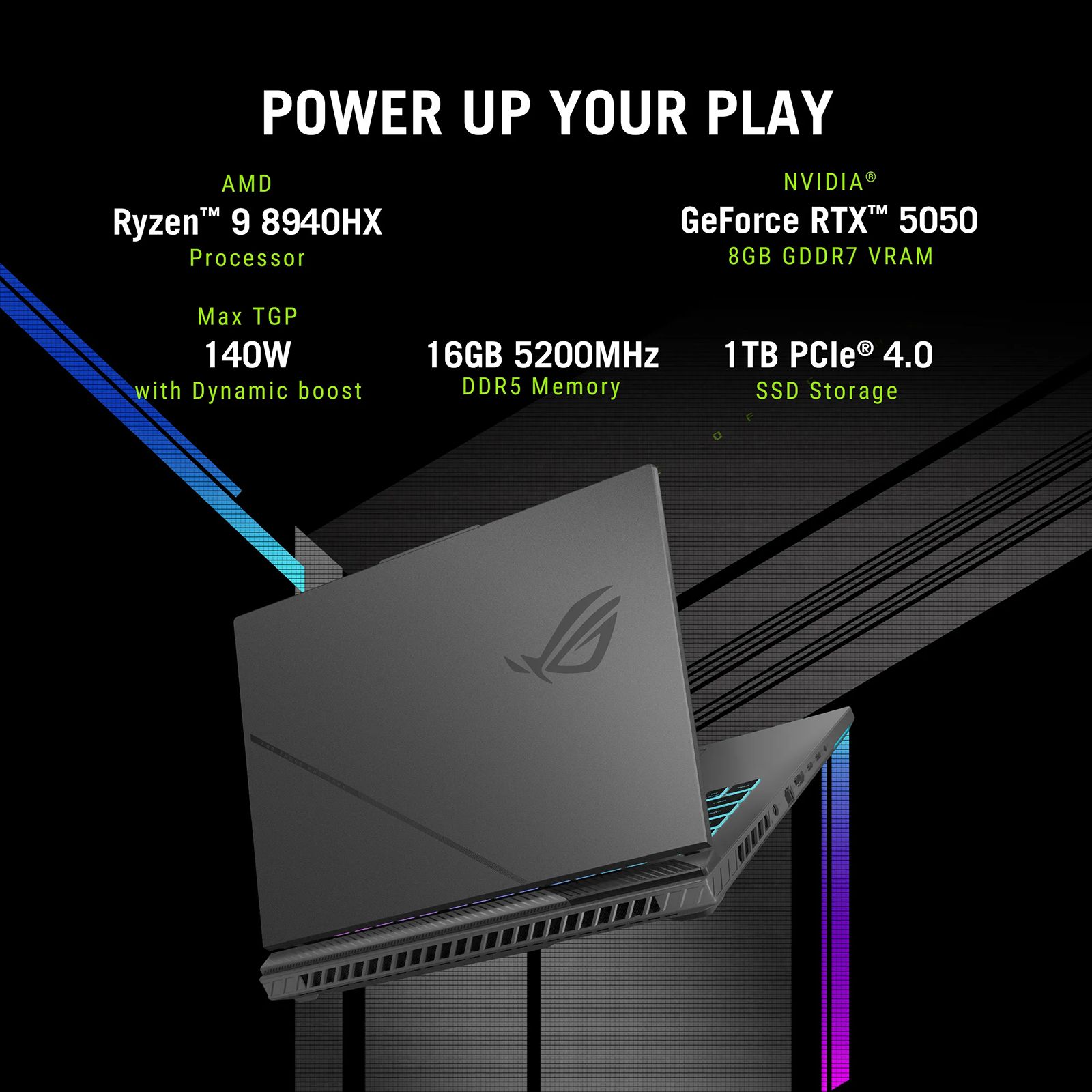 ASUS ROG Strix G16 AMD Ryzen 9 Gaming Laptop (16GB, 1TB SSD, Windows 11 Home, 16 inch 165 Hz WUXGA IPS Display, NVIDIA GeForce RTX 5050, MS Office Home 2024, Eclipse Gray, 2.5 KG) ASUS ROG Strix G16 AMD Ryzen 9 Gaming Laptop (16GB, 1TB SSD, Windows 11 Home, 16 inch 165 Hz WUXGA IPS Display, NVIDIA GeForce RTX 5050, MS Office Home 2024, Eclipse Gray, 2.5 KG)_11