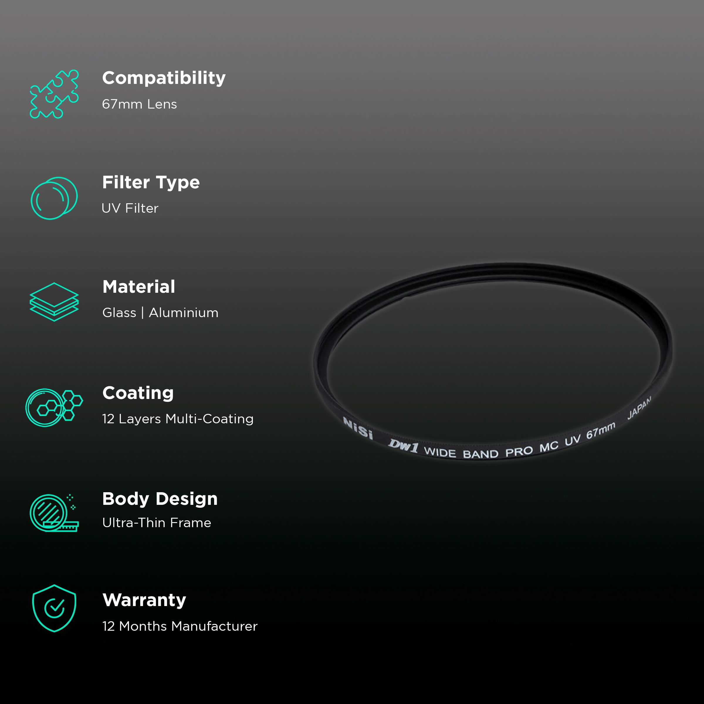 NiSi Pro 67mm Camera Lens UV Filter (Multiple Layer Coating)_2