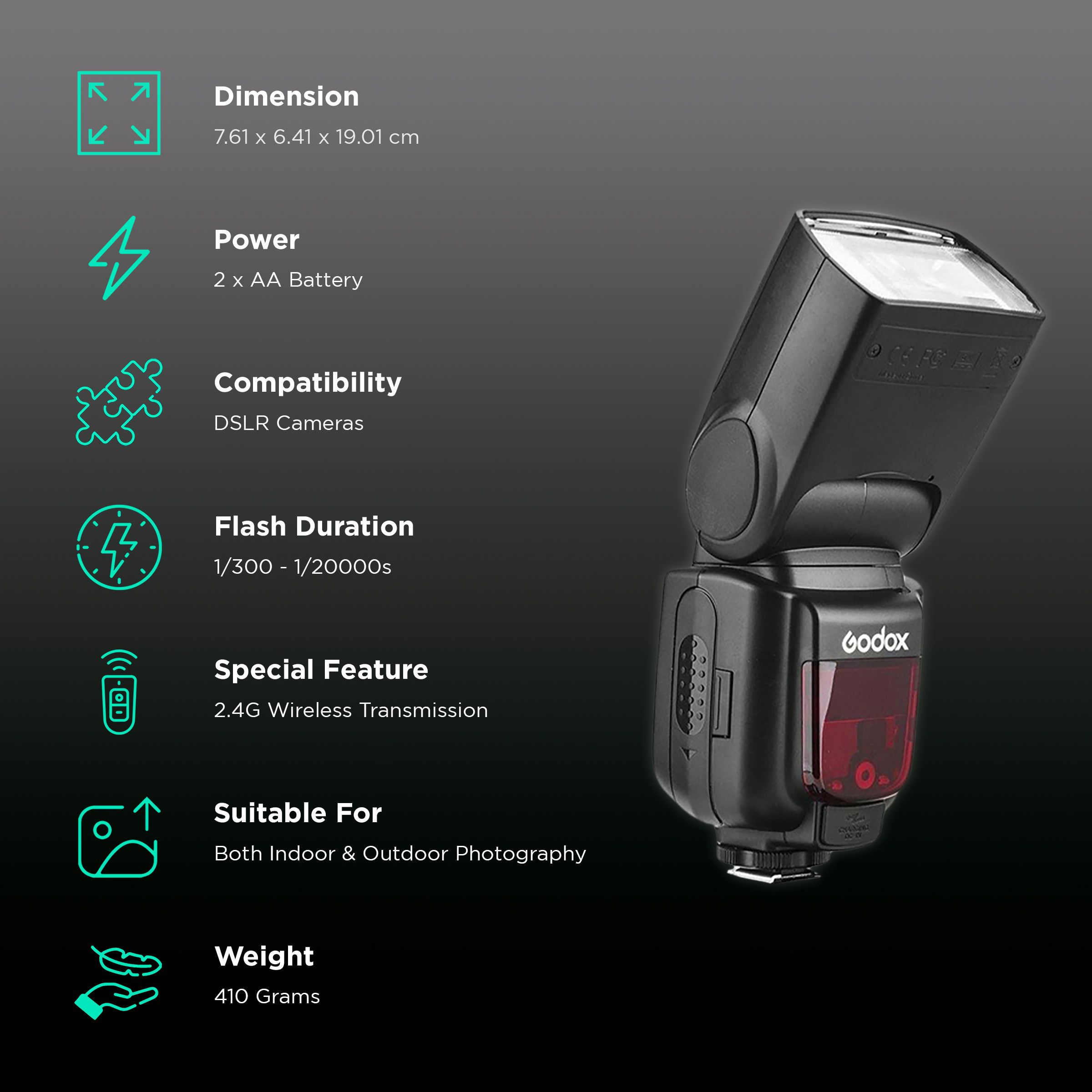 Godox TT685S Camera Flash for Sony (Two Transmitting Styles) Godox TT685S Camera Flash for Sony (Two Transmitting Styles)_2
