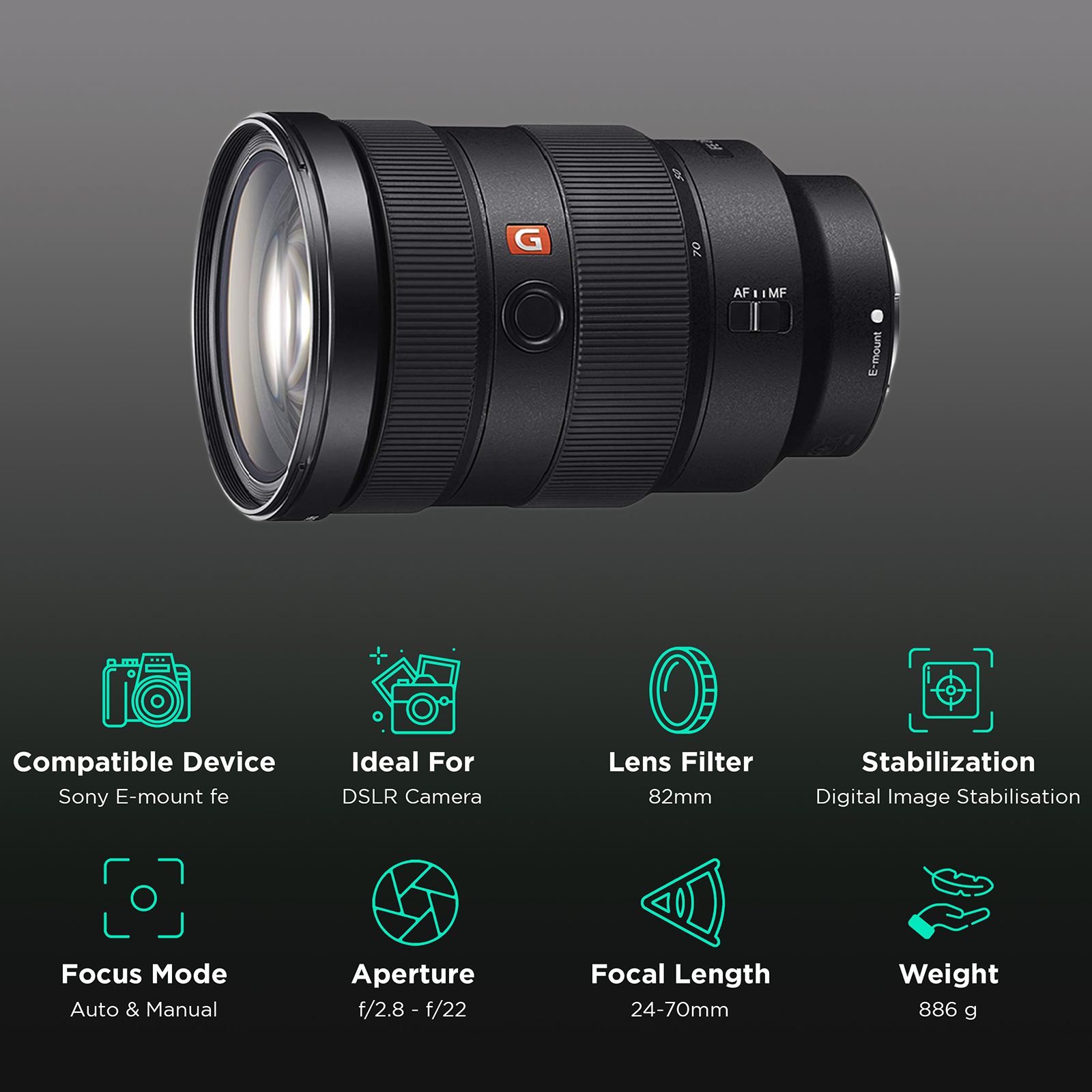 SONY 24-70mm f/2.8 - f/22 Standard Zoom Lens for SONY E Mount (Dust & Moisture Resistant) SONY 24-70mm f/2.8 - f/22 Standard Zoom Lens for SONY E Mount (Dust & Moisture Resistant)_3