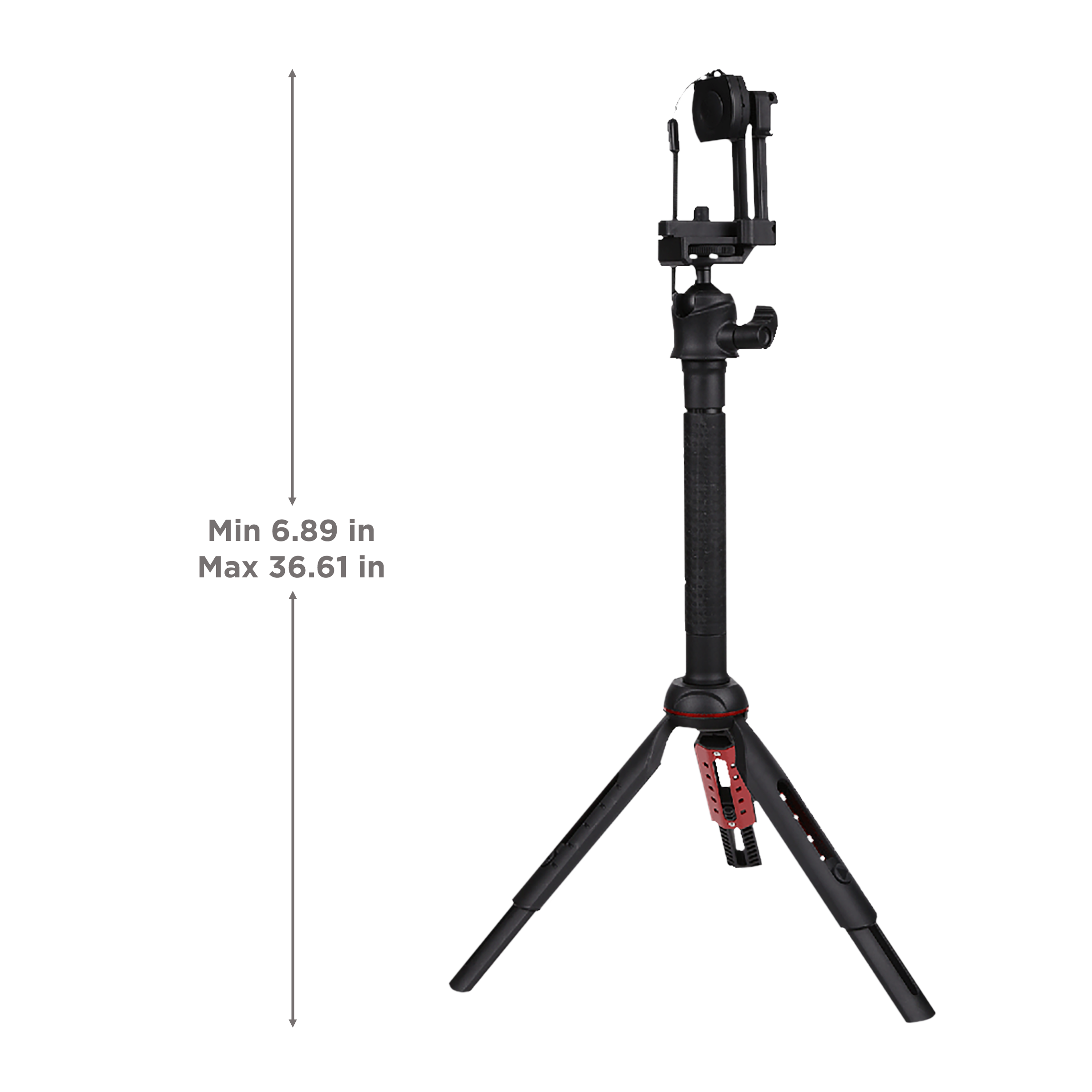 Croma 93cm Adjustable Bluetooth Selfie Stick with Tripod for Mobile and Camera (2 in 1, Black) Croma 93cm Adjustable Bluetooth Selfie Stick with Tripod for Mobile and Camera (2 in 1, Black)_3