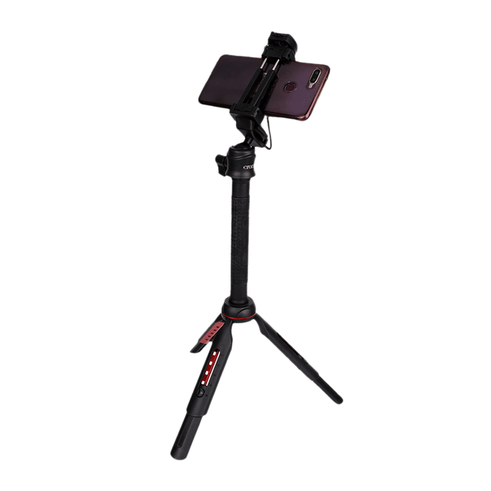 Croma 93cm Adjustable Bluetooth Selfie Stick with Tripod for Mobile and Camera (2 in 1, Black) Croma 93cm Adjustable Bluetooth Selfie Stick with Tripod for Mobile and Camera (2 in 1, Black)_5