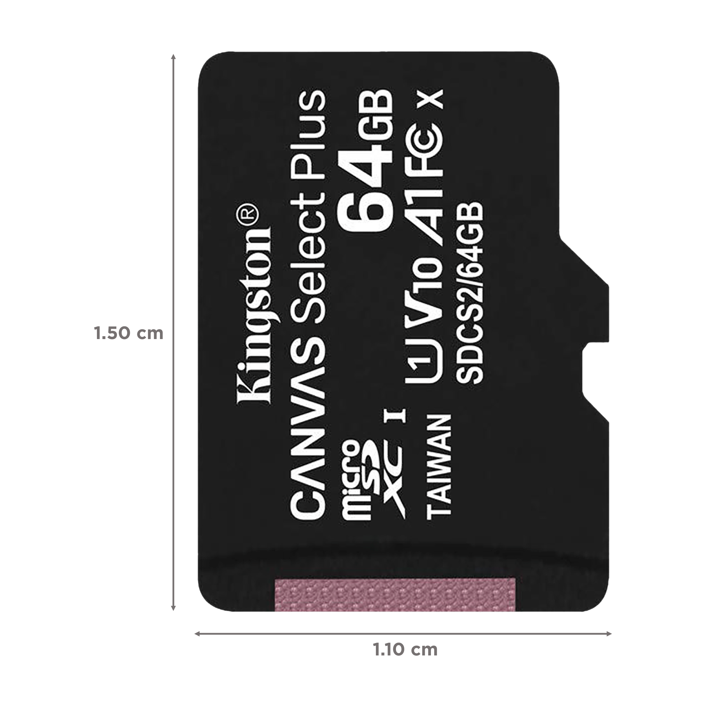 Kingston Canvas Select Plus MicroSDXC 64GB Class 10 100MB/s Memory Card_2