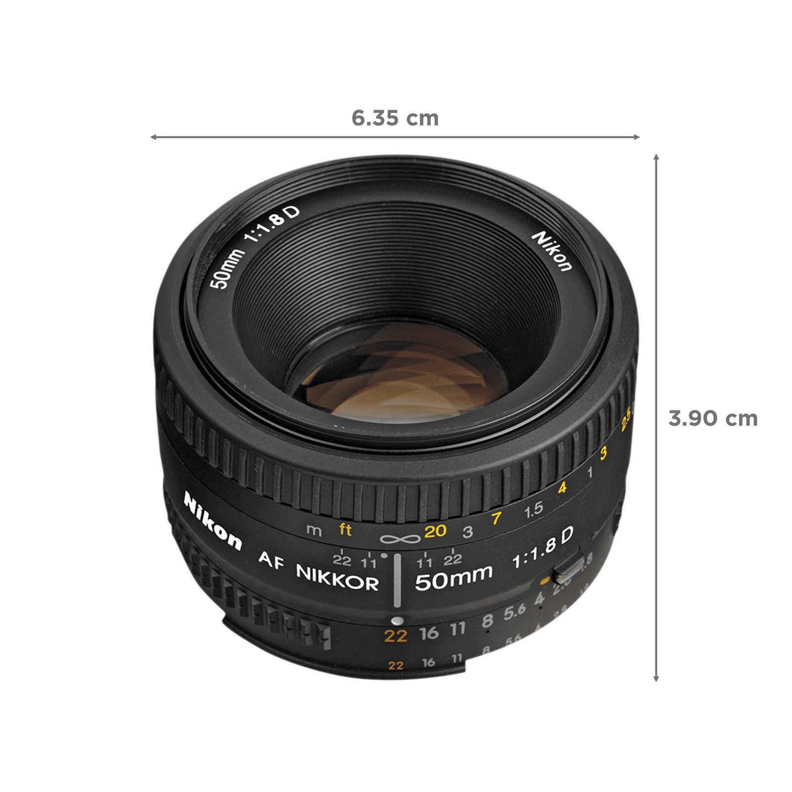 Nikon AF NIKKOR 50mm f/1.8 - f/22 Standard Prime Lens for Nikon F Mount (Manual Aperture Control) Nikon AF NIKKOR 50mm f/1.8 - f/22 Standard Prime Lens for Nikon F Mount (Manual Aperture Control)_2