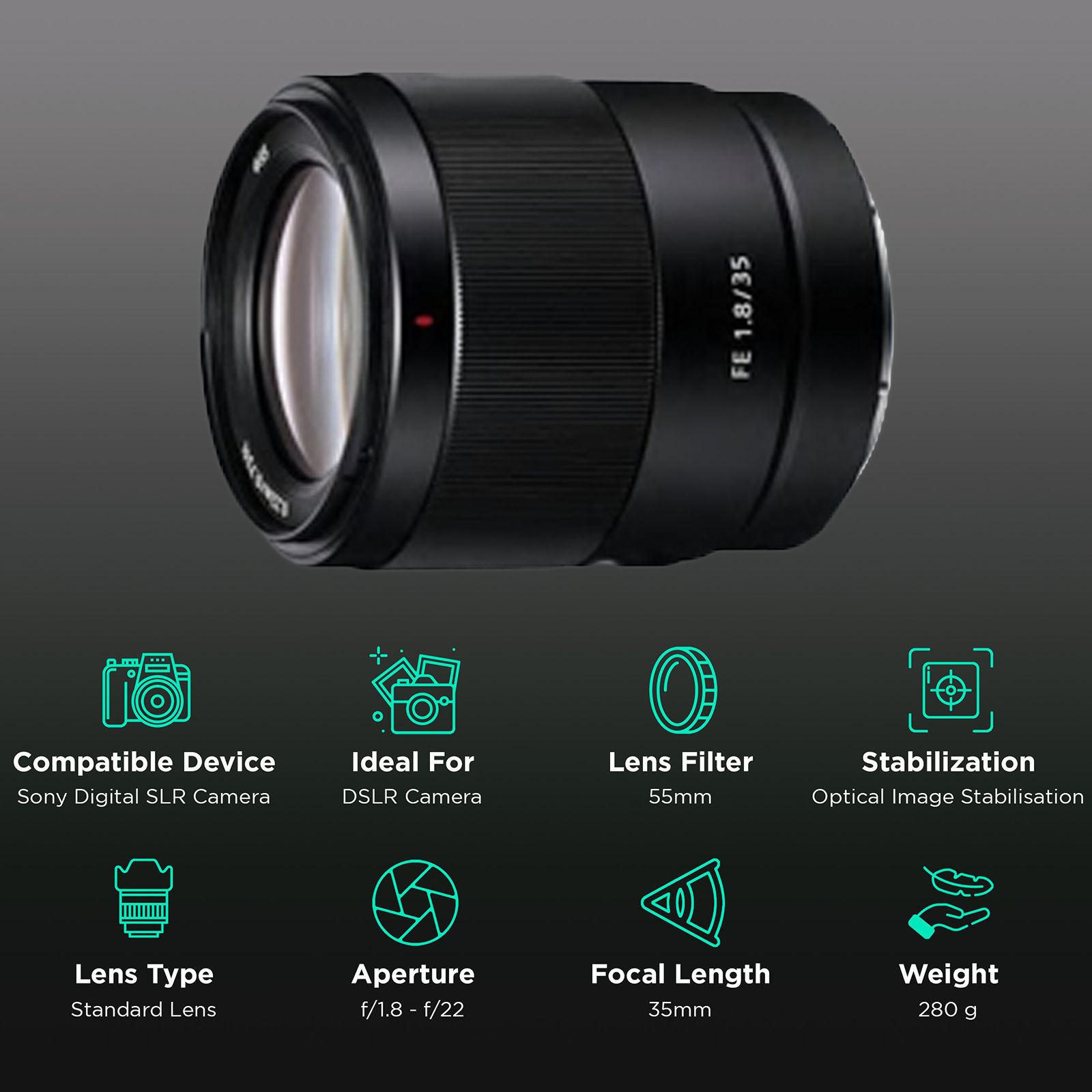 SONY 35mm f/1.8 - f/22 Wide-Angle Prime Lens for SONY E Mount (Dust & Moisture Resistant) SONY 35mm f/1.8 - f/22 Wide-Angle Prime Lens for SONY E Mount (Dust & Moisture Resistant)_3
