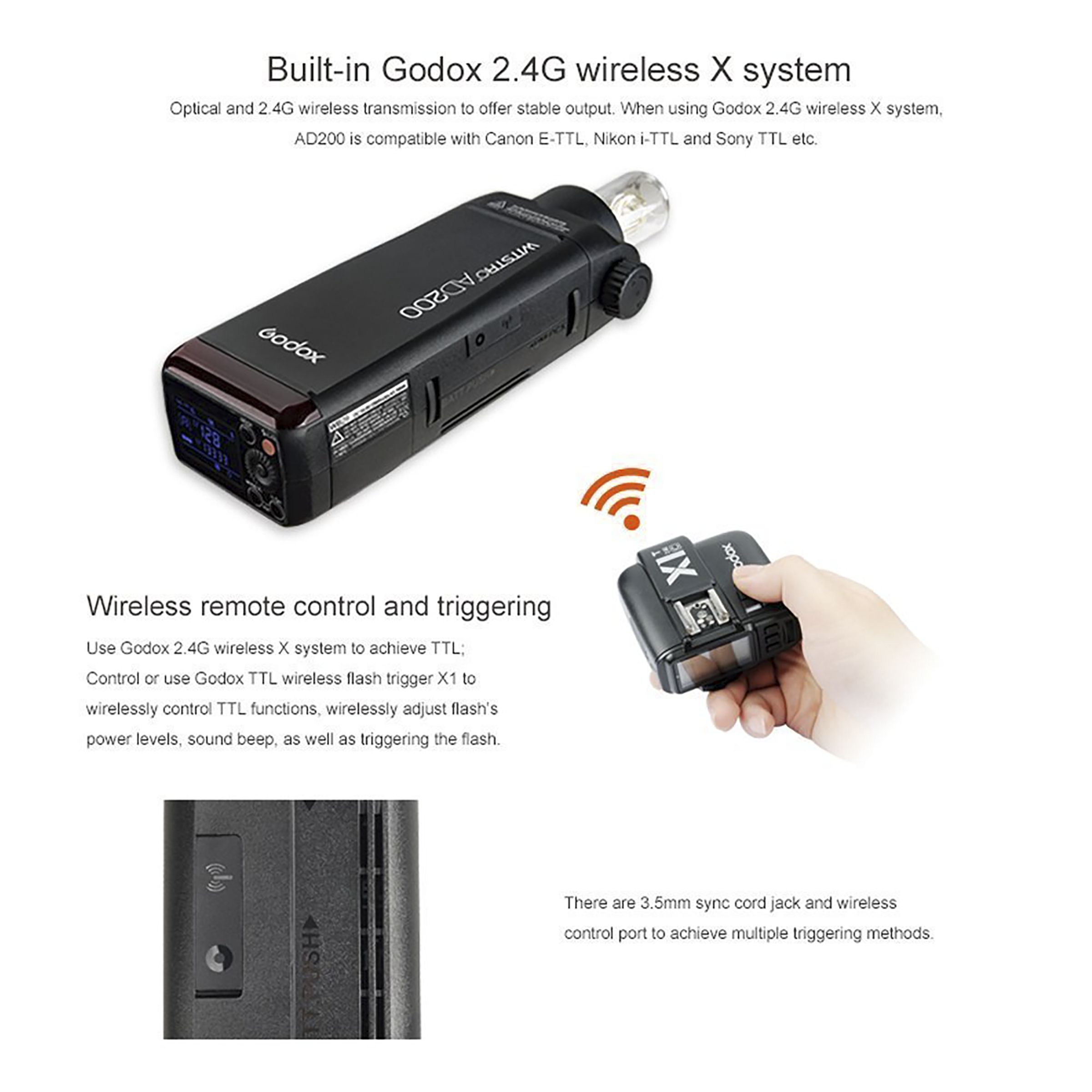 Godox AD200 Pocket Flash Kit for Canon, Nikon (Lightweight and Portable)_14