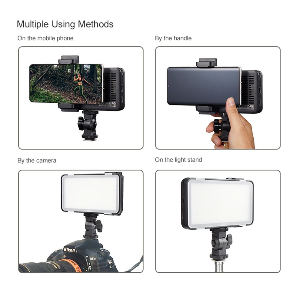 Godox LEDM150 Video Light with Stand, Diffuser & Mobile Holder for Still Photography & Videography (Built-In Lithium Battery)_11