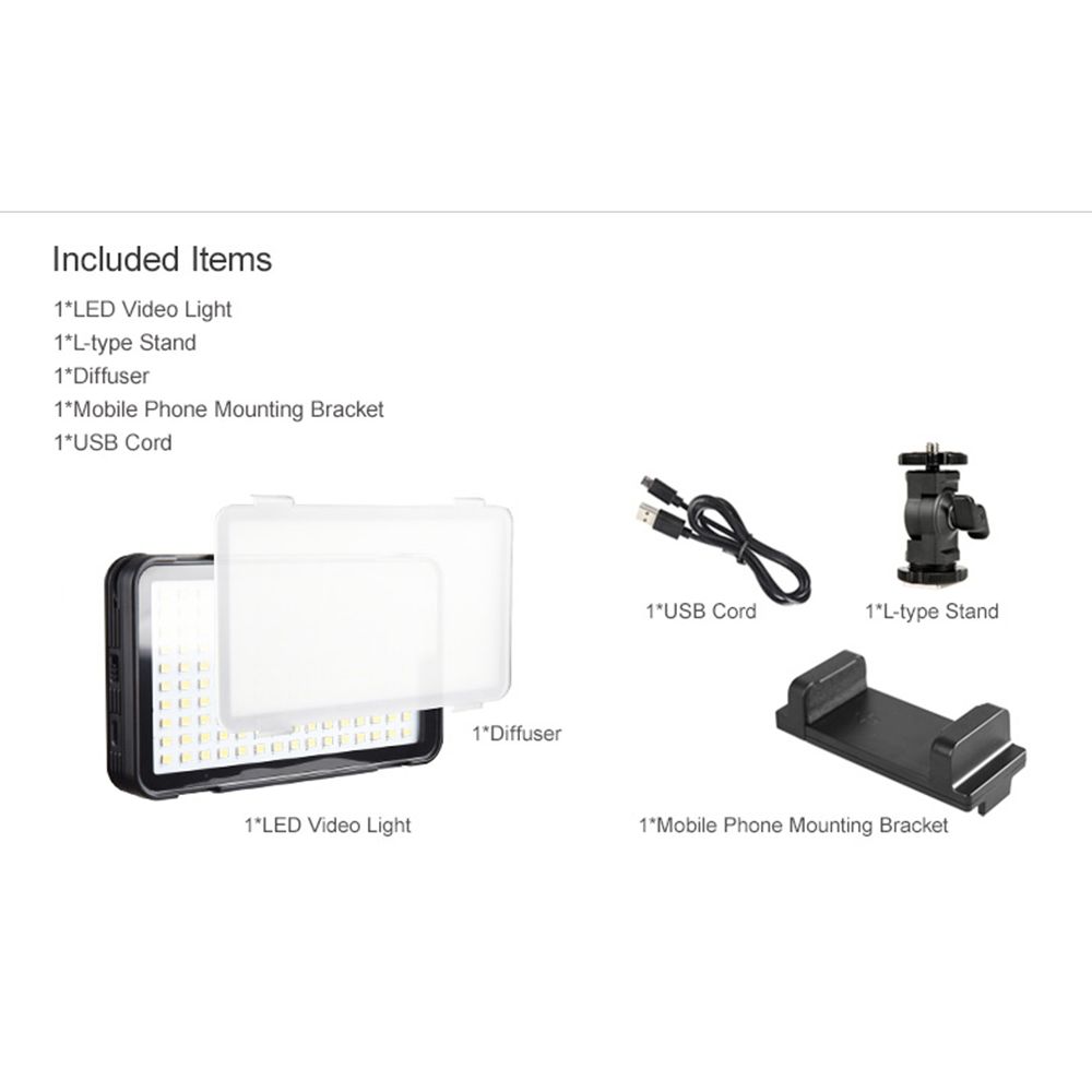 Godox LEDM150 Video Light with Stand, Diffuser & Mobile Holder for Still Photography & Videography (Built-In Lithium Battery)_12