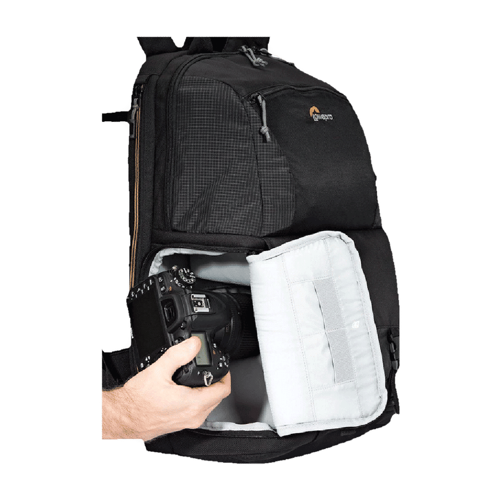 Lowepro Fastpack BP 250 AW II Water Resistant Backpack Camera Bag for DSLR/Point and Shoot Camera (Tripod Holder, Black)_8