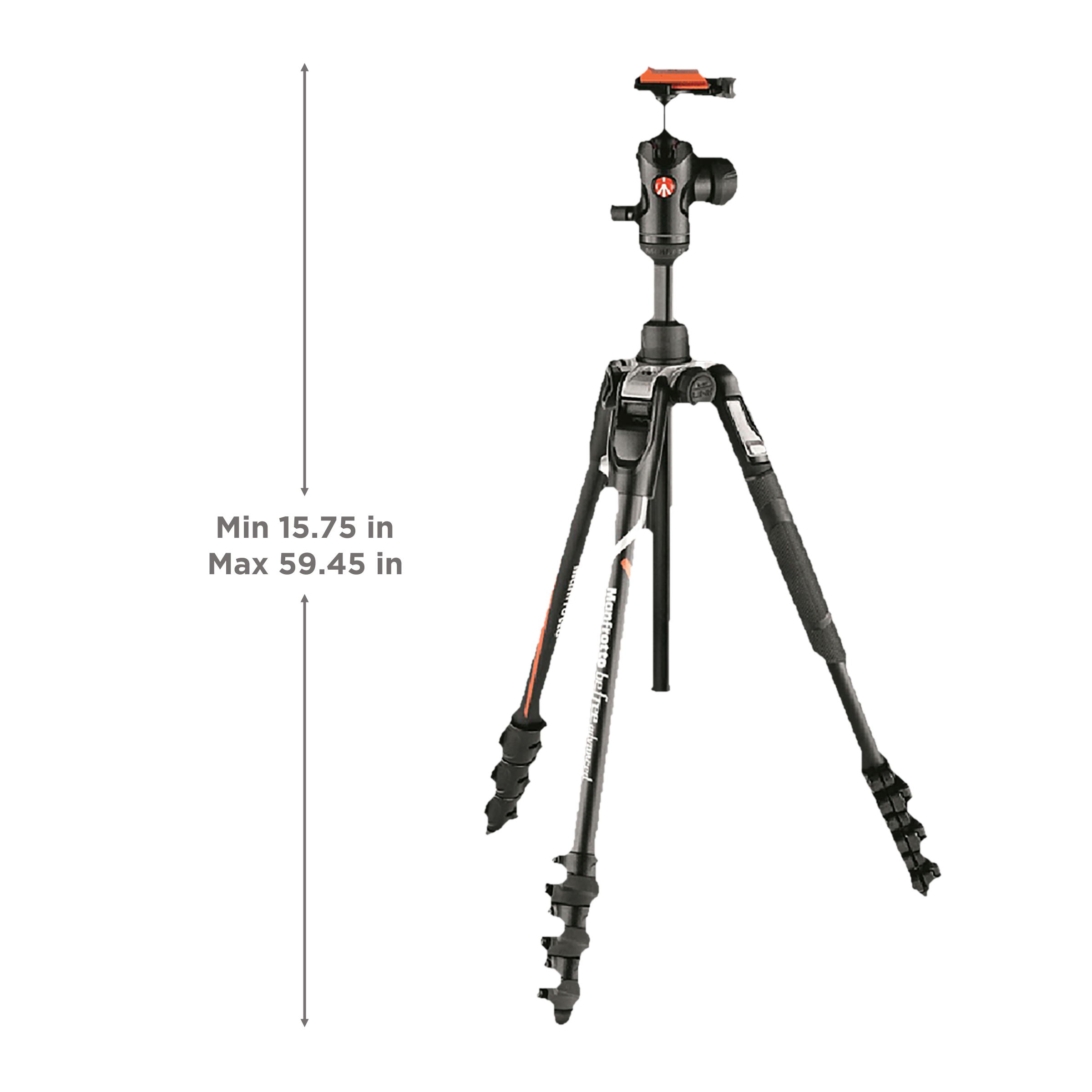 Manfrotto Befree-Advanced 151cm Adjustable Tripod for Camera (360 Degree Panoramic Rotation, Black)_3