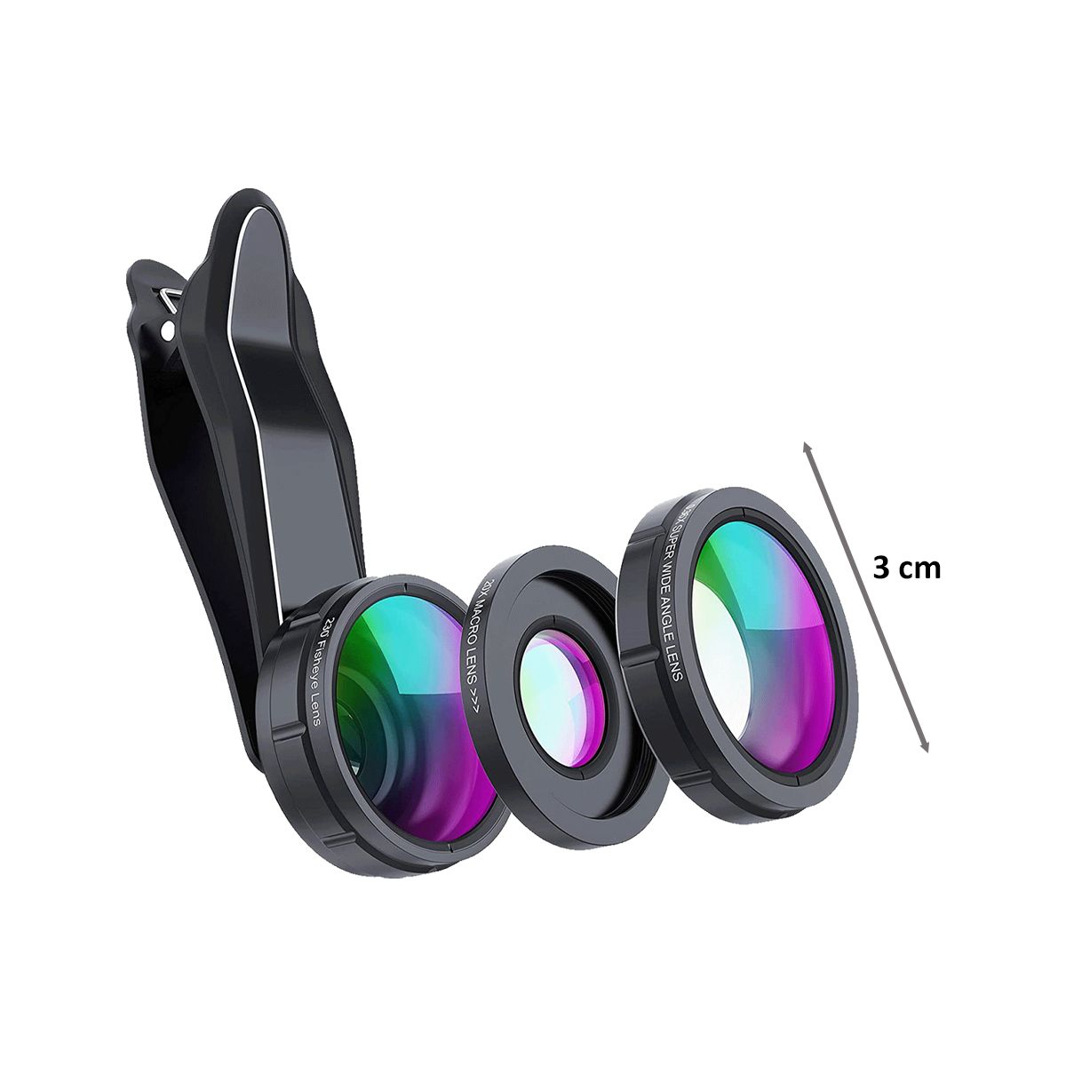 SKYVIK Signi 3 in 1 Lens 20X for Mobiles (CL-K3, Black) SKYVIK Signi 3 in 1 Lens 20X for Mobiles (CL-K3, Black)_2