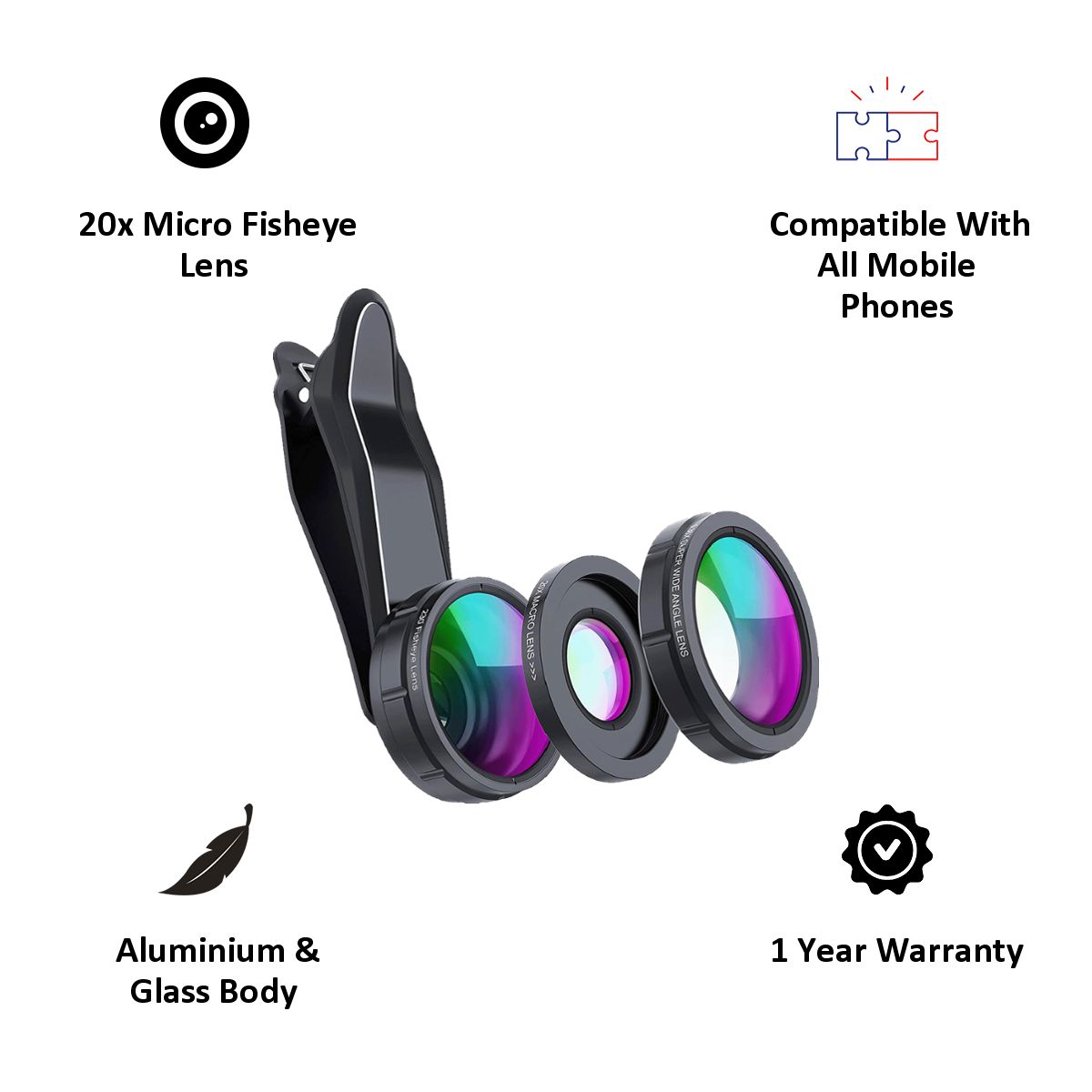 SKYVIK Signi 3 in 1 Lens 20X for Mobiles (CL-K3, Black) SKYVIK Signi 3 in 1 Lens 20X for Mobiles (CL-K3, Black)_4