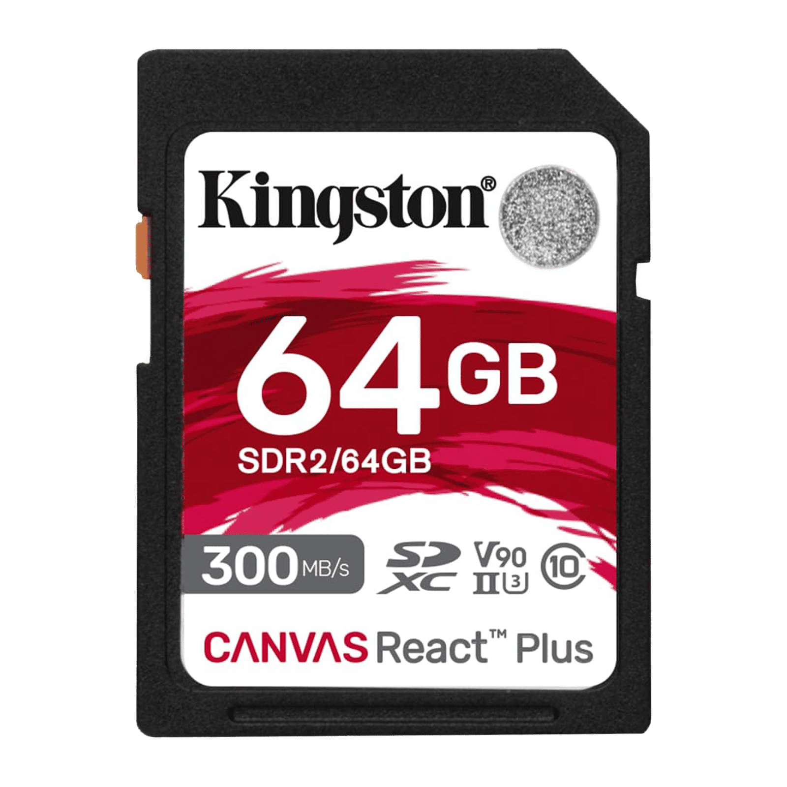 Kingston Canvas React Plus SDXC 64GB Class 10, Class 3, Class 90 300MB/s Memory Card_1