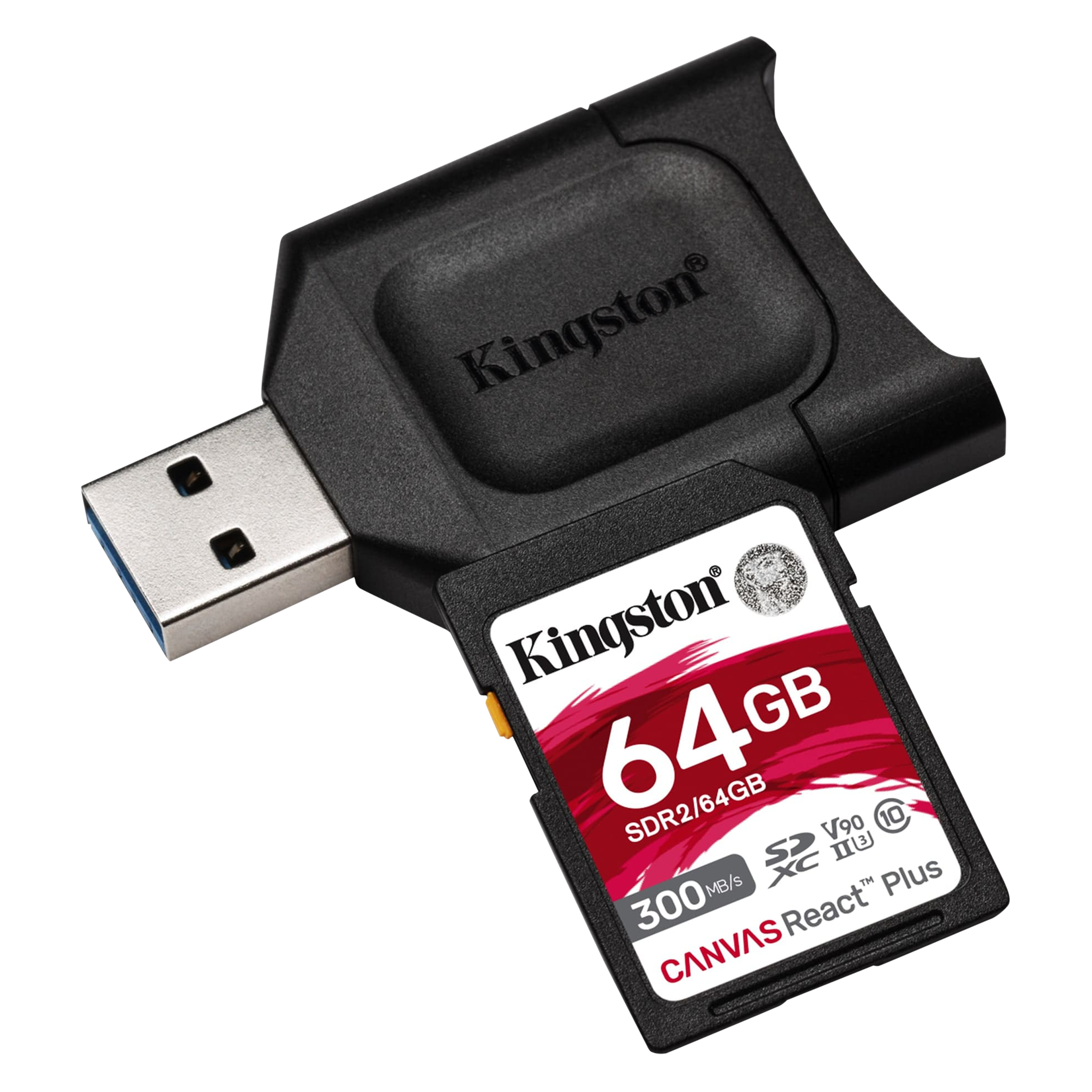 Kingston Canvas React Plus SDXC 64GB Class 10, Class 3, Class 90 300MB/s Memory Card_5