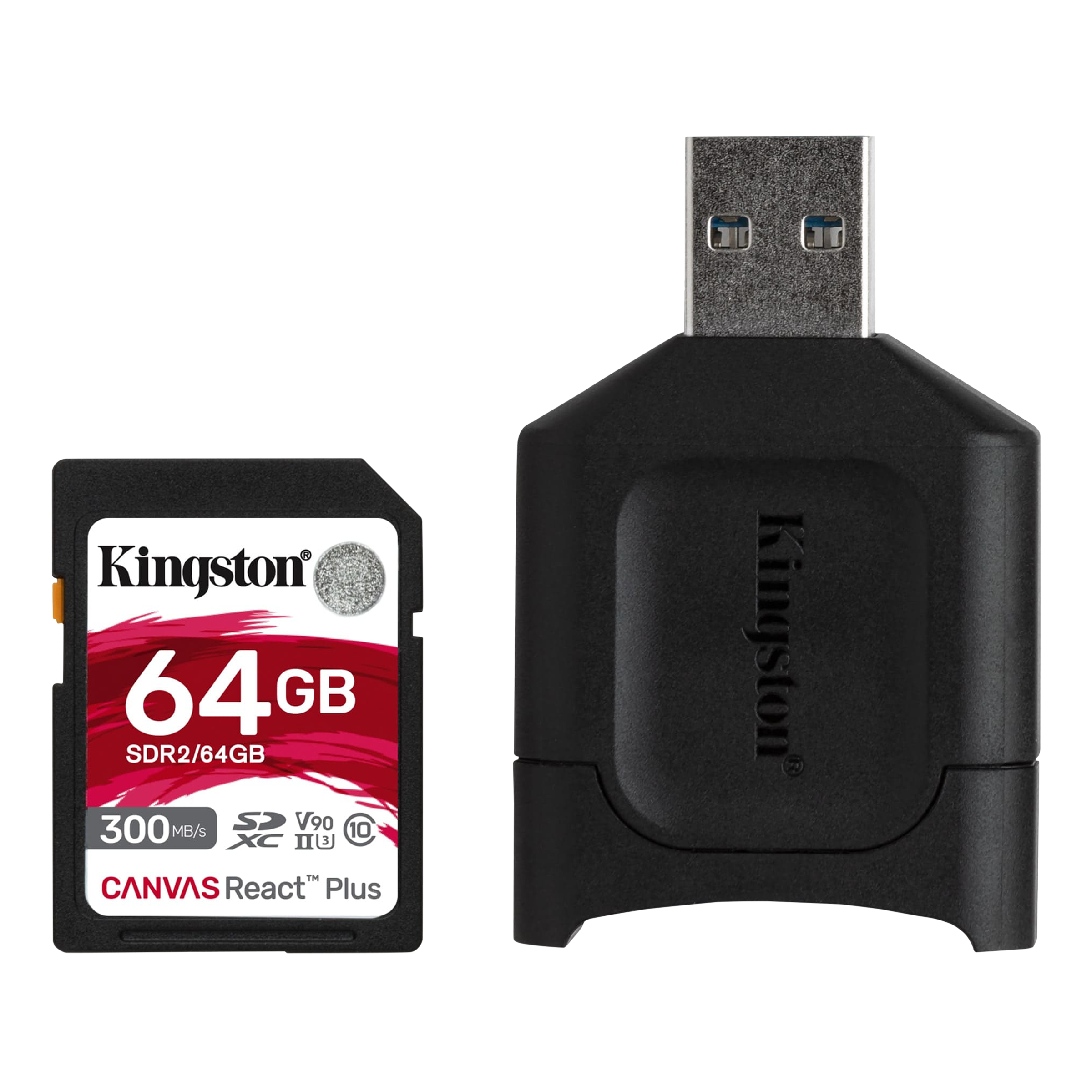 Kingston Canvas React Plus SDXC 64GB Class 10, Class 3, Class 90 300MB/s Memory Card_7