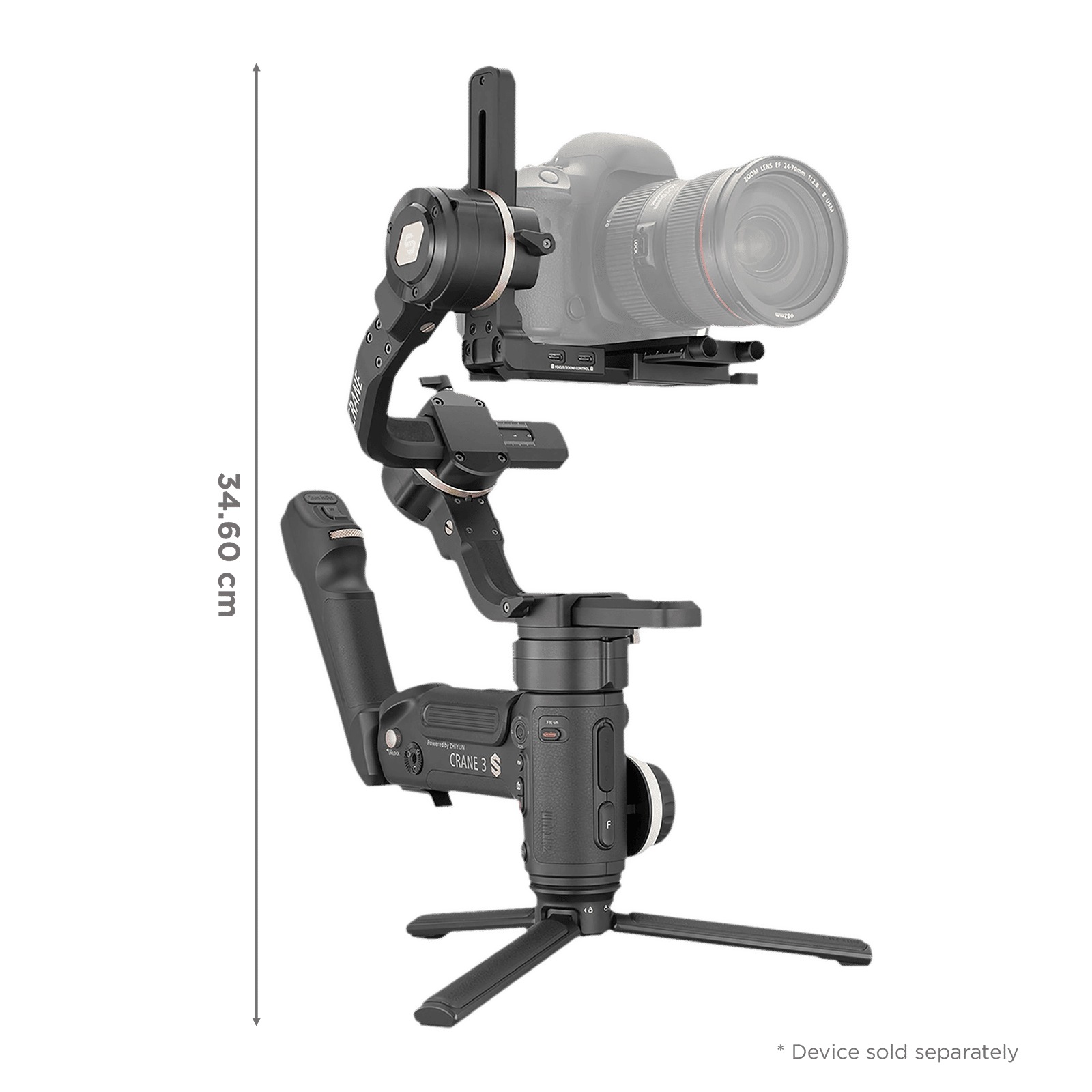 Zhiyun Crane 3S 3-Axis Gimble for Camera (ViaTouch 2.0 Control System, Black)_3