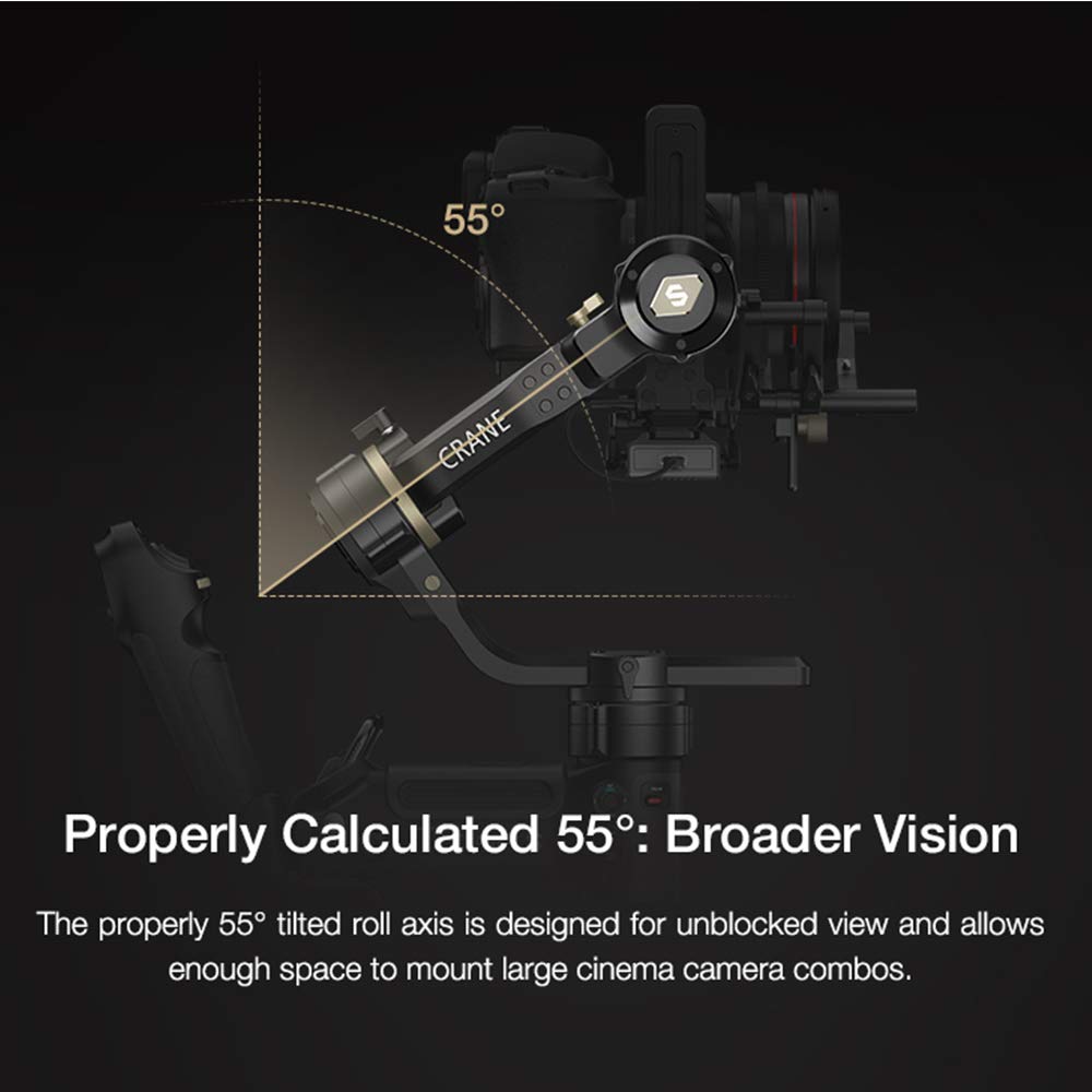 Zhiyun Crane 3S 3-Axis Gimble for Camera (ViaTouch 2.0 Control System, Black)_7