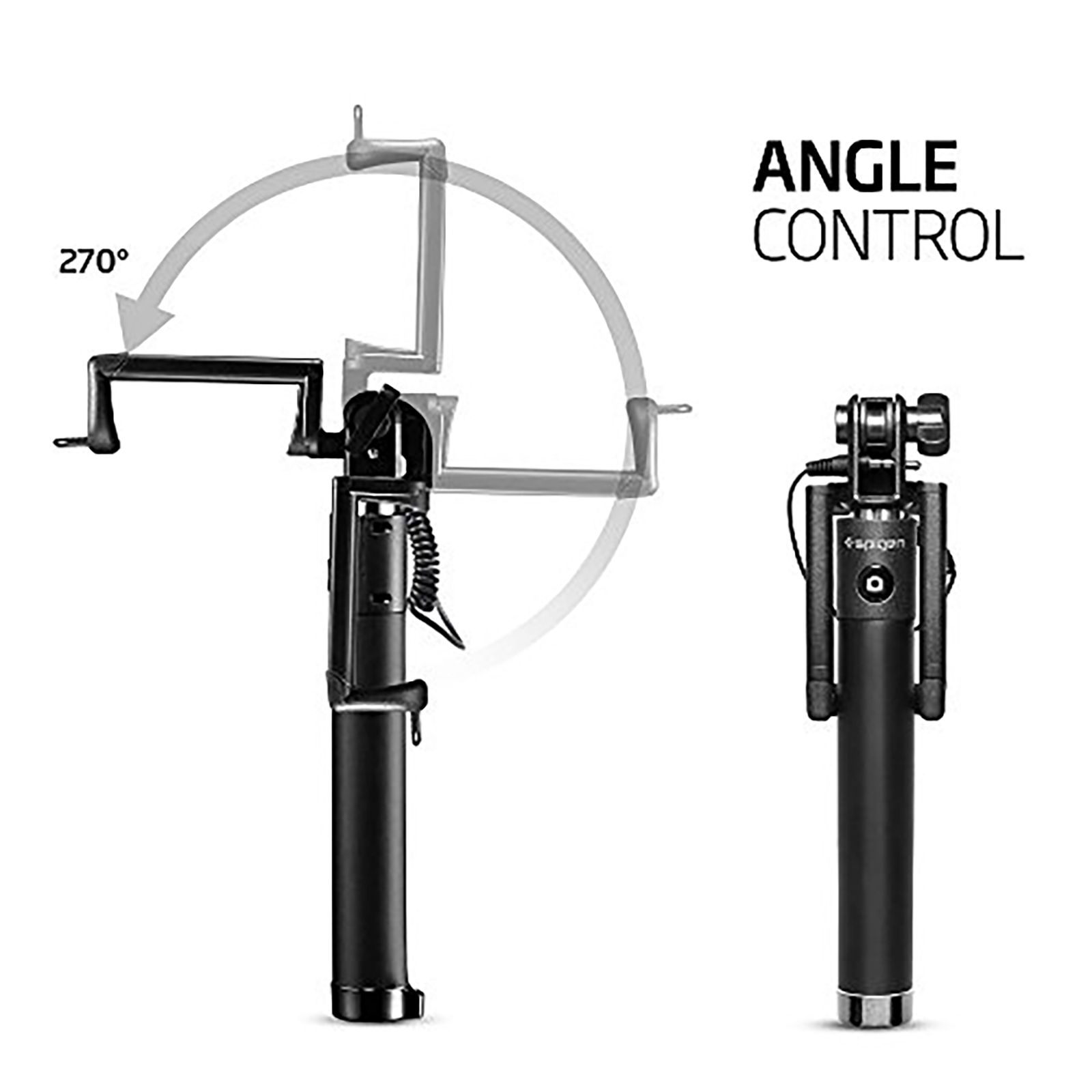 spigen S520W Selfie Stick (Bluetooth Connectivity, Black) spigen S520W Selfie Stick (Bluetooth Connectivity, Black)_10