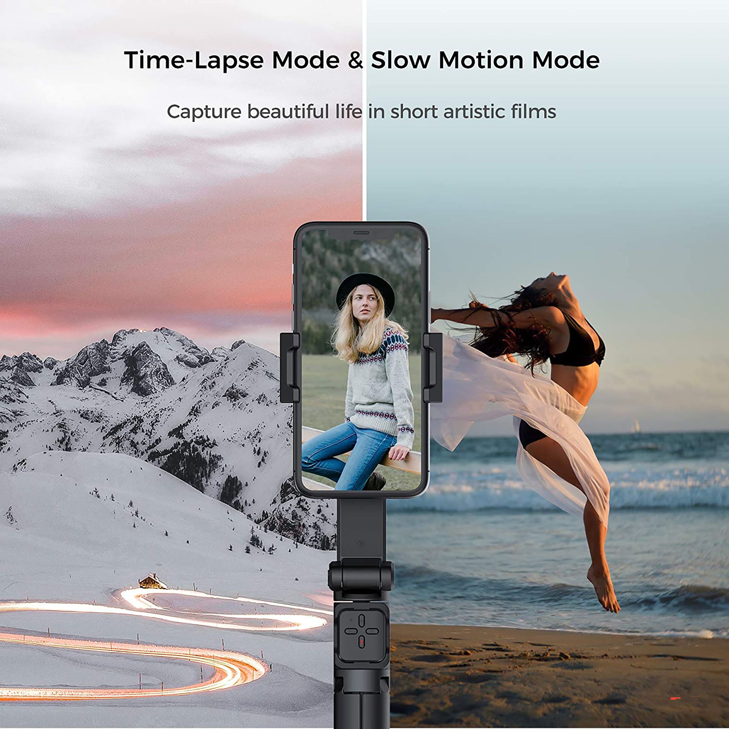 MOZA Nano SE Gimbal for Mobile with Remote (Wireless Dual Control, Green)_6