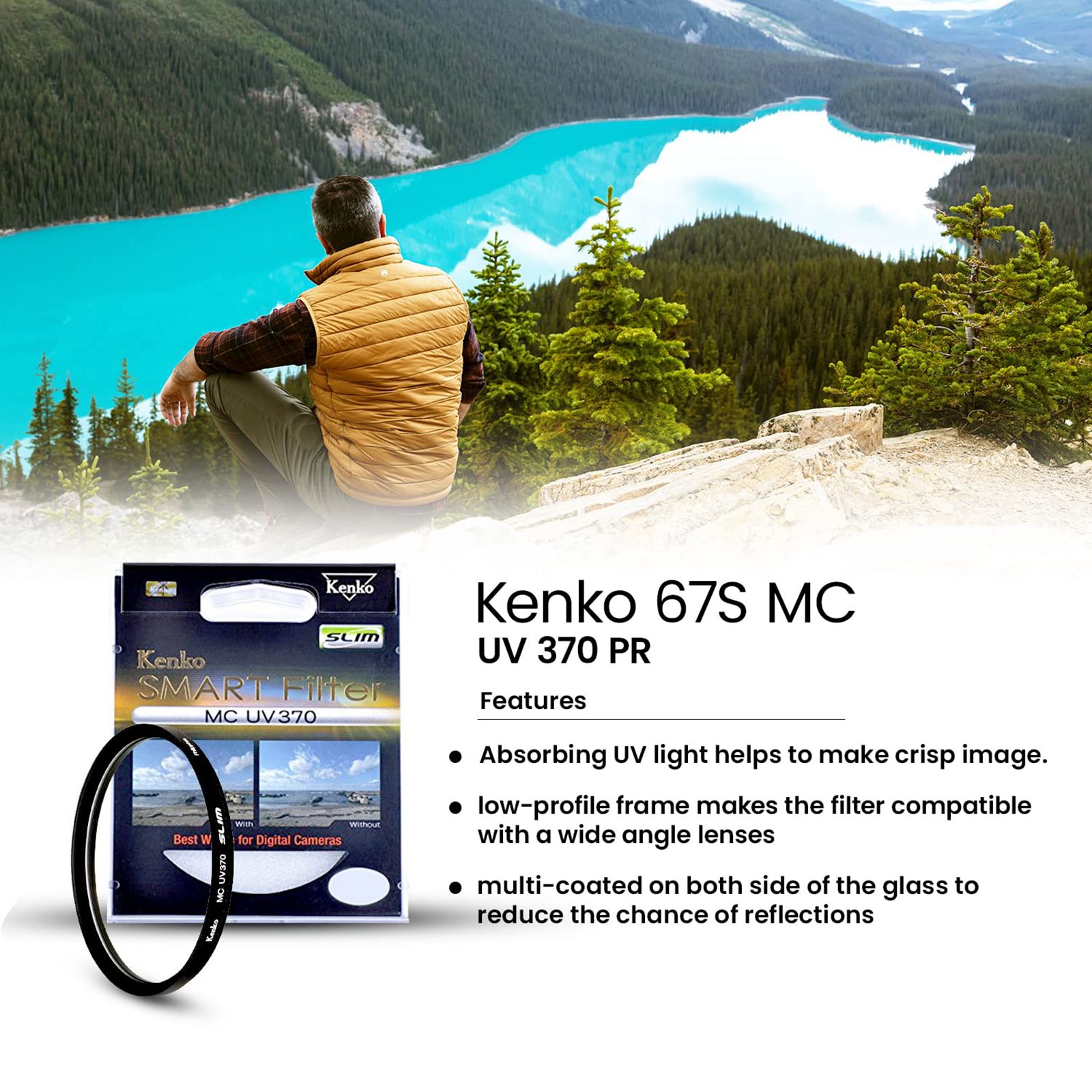 Kenko Smart UV370 67mm Camera Lens UV Filter (Low-Profile Frame)_6