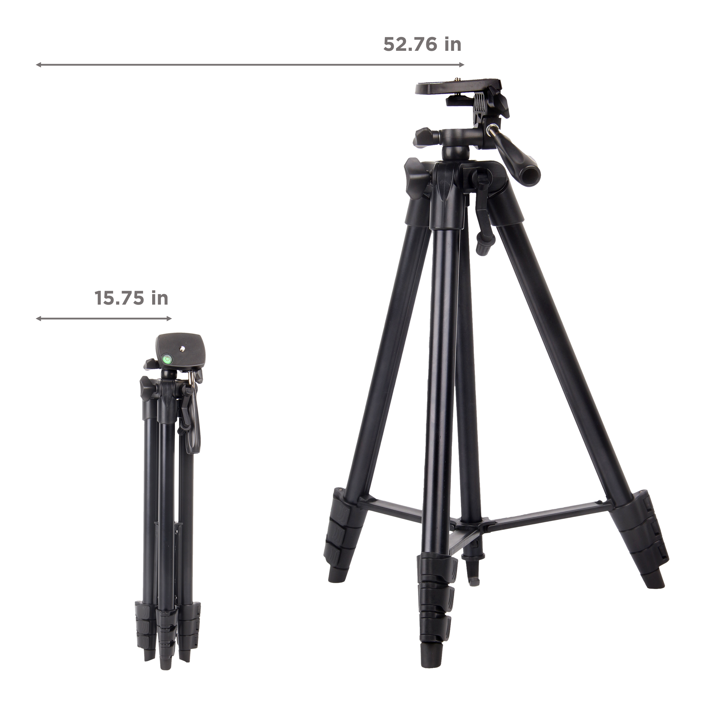 Croma 134cm Adjustable Tripod for Mobile and Camera (Axis Lock, Black) Croma 134cm Adjustable Tripod for Mobile and Camera (Axis Lock, Black)_3