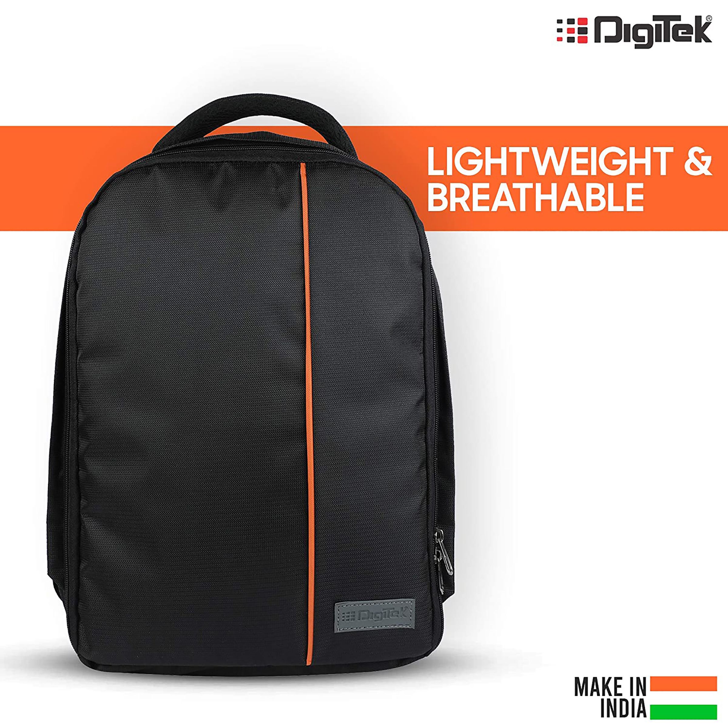 DigiTek DCB 001 Not Available Camera Backpack For DSLR, SLR ( Adjustable Shoulder Strap , DCB 001 , Black/Orange ) DigiTek DCB 001 Not Available Camera Backpack For DSLR, SLR ( Adjustable Shoulder Strap , DCB 001 , Black/Orange )_8