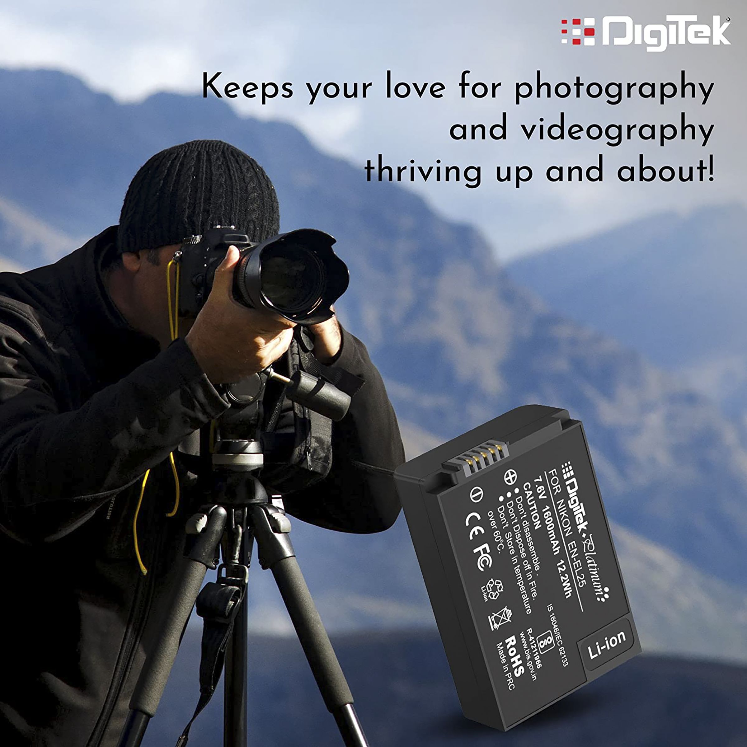 DigiTek EN-EL25 Platinum 1600 mAh Li-ion Rechargeable Battery for Z 50_12