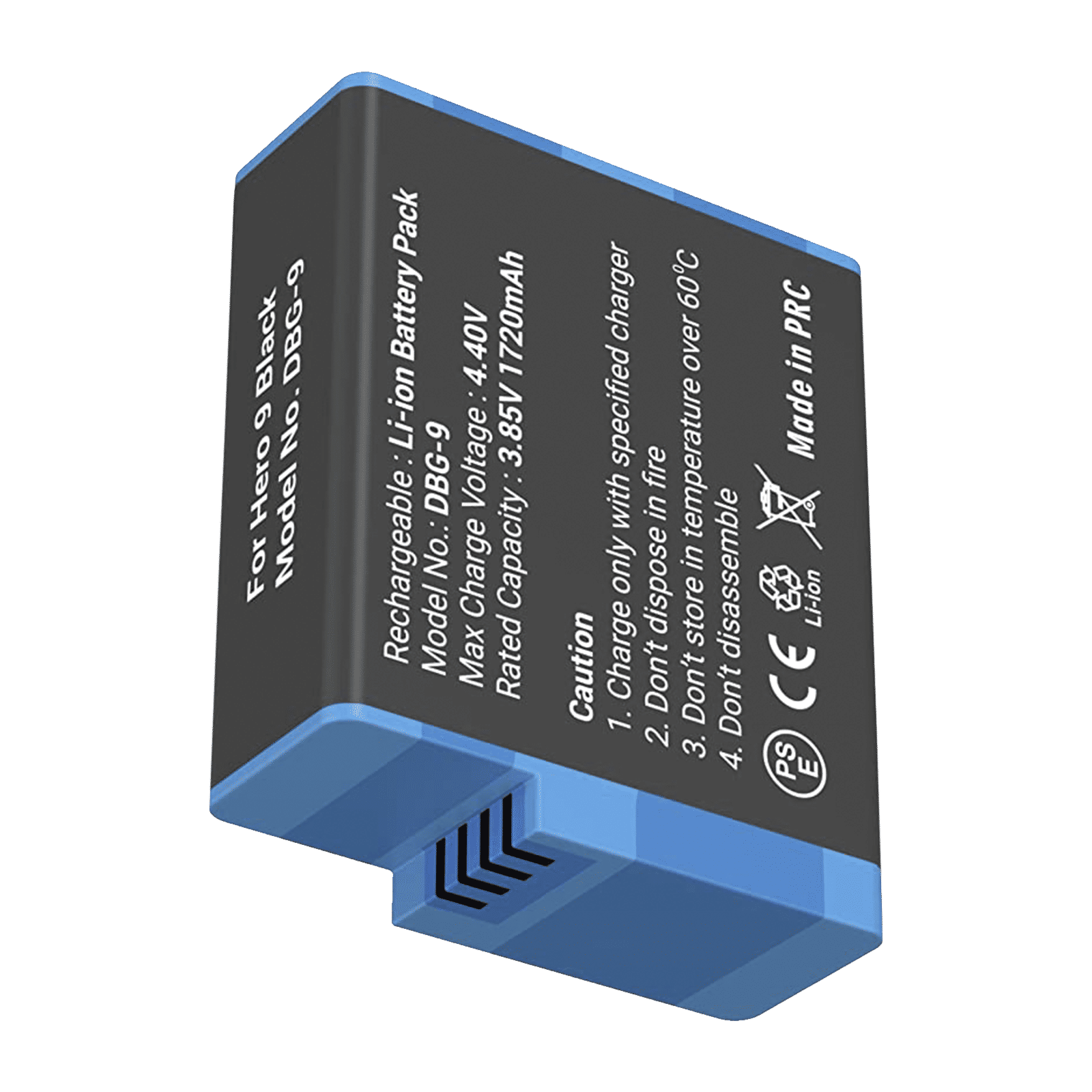 DigiTek DBG-9 1720 mAh Li-ion Rechargeable Battery for Hero9 DigiTek DBG-9 1720 mAh Li-ion Rechargeable Battery for Hero9_6