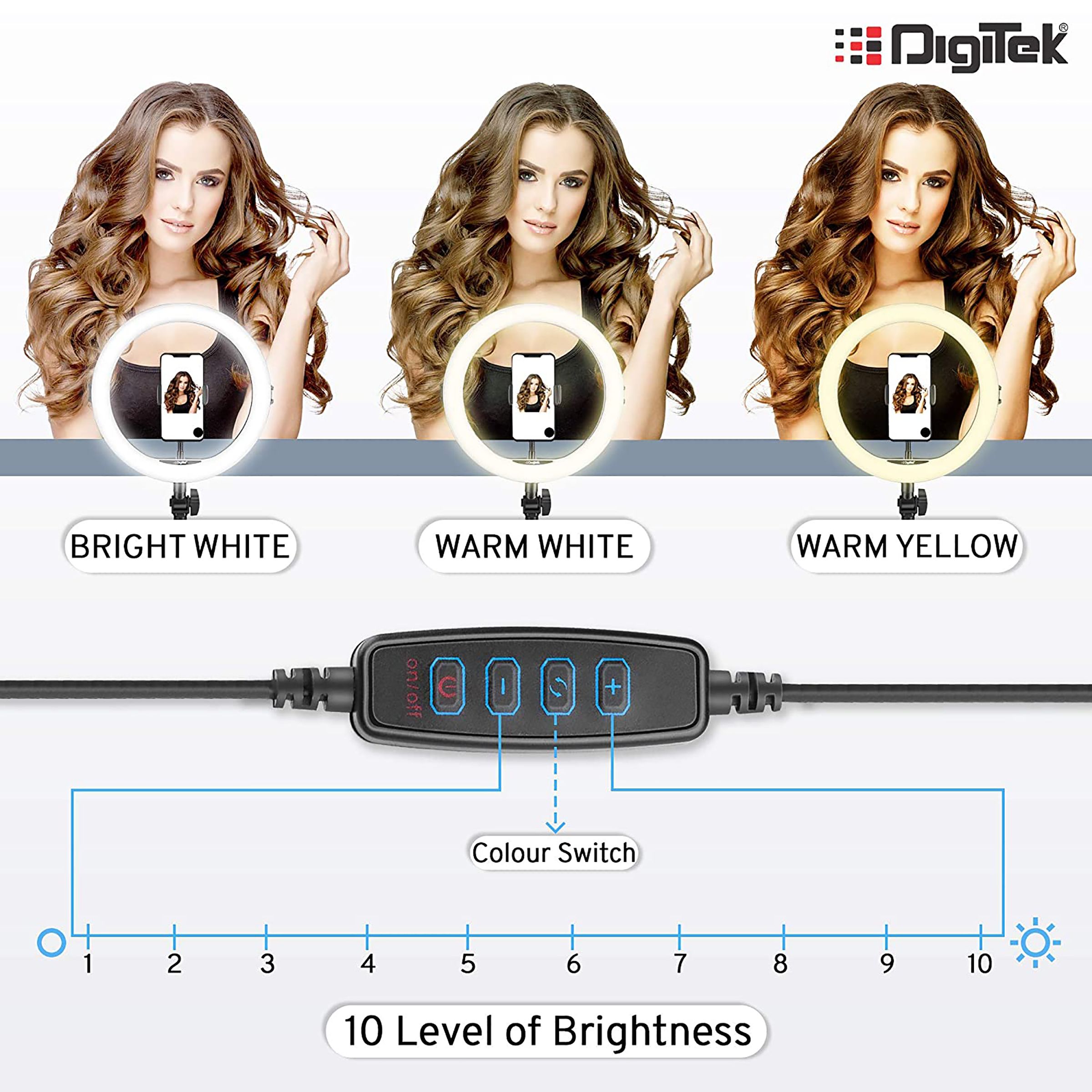 Digitek DRL 12C Ring Light with Light Stand for Live Streaming, Selfie, Video Chatting & Vlogging (Maximum Load Upto 5Kg) Digitek DRL 12C Ring Light with Light Stand for Live Streaming, Selfie, Video Chatting & Vlogging (Maximum Load Upto 5Kg)_8