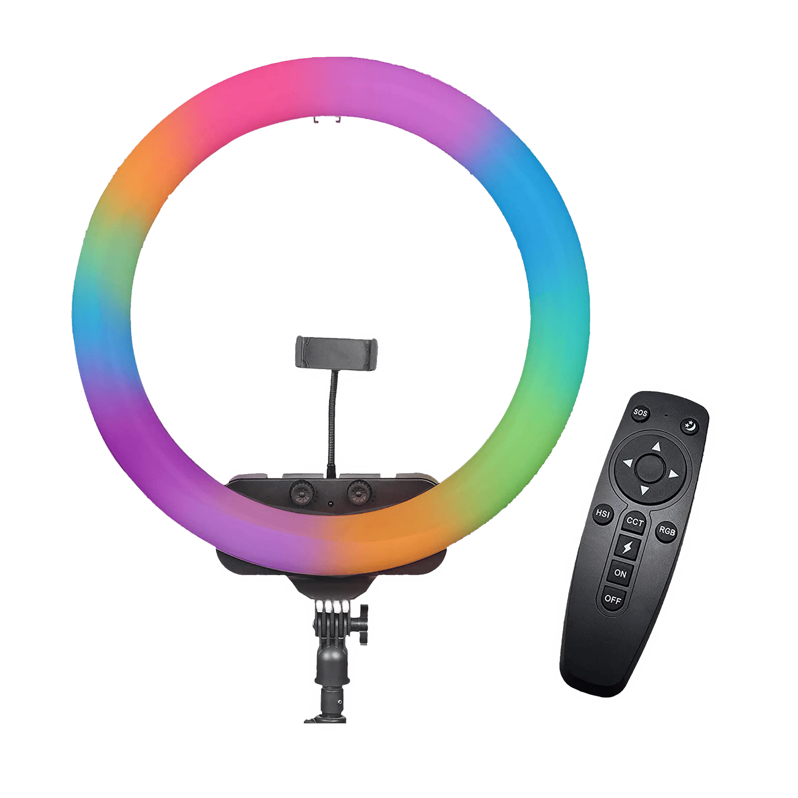 Digitek DPRL-19 RGB Ring Light with Remote Control for Photography & Videography (Rainbow Light)_4