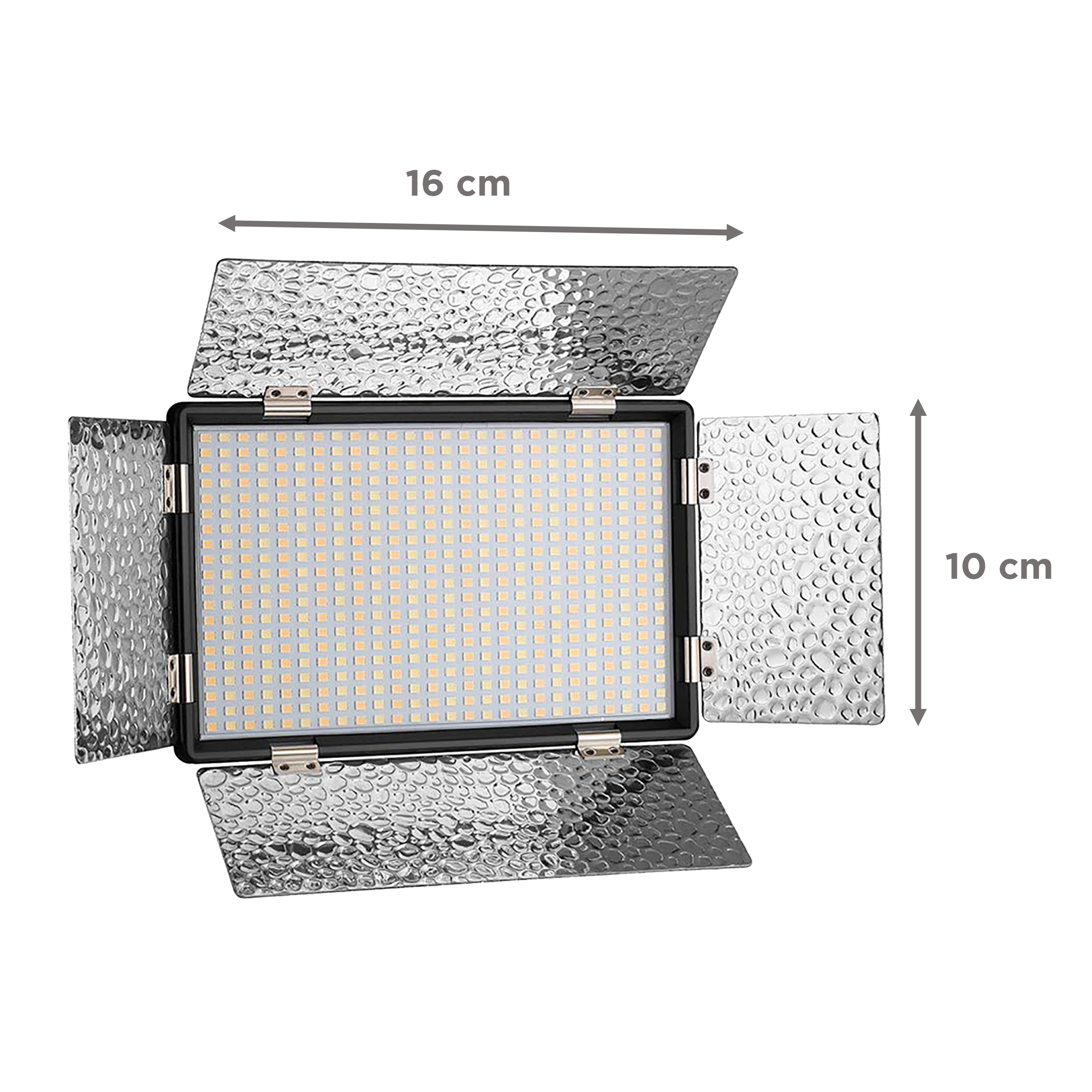 DigiTek D520B Com F750MU LED Video Light with Barndoor for Camera (Dual Color Temperature, Black)_2