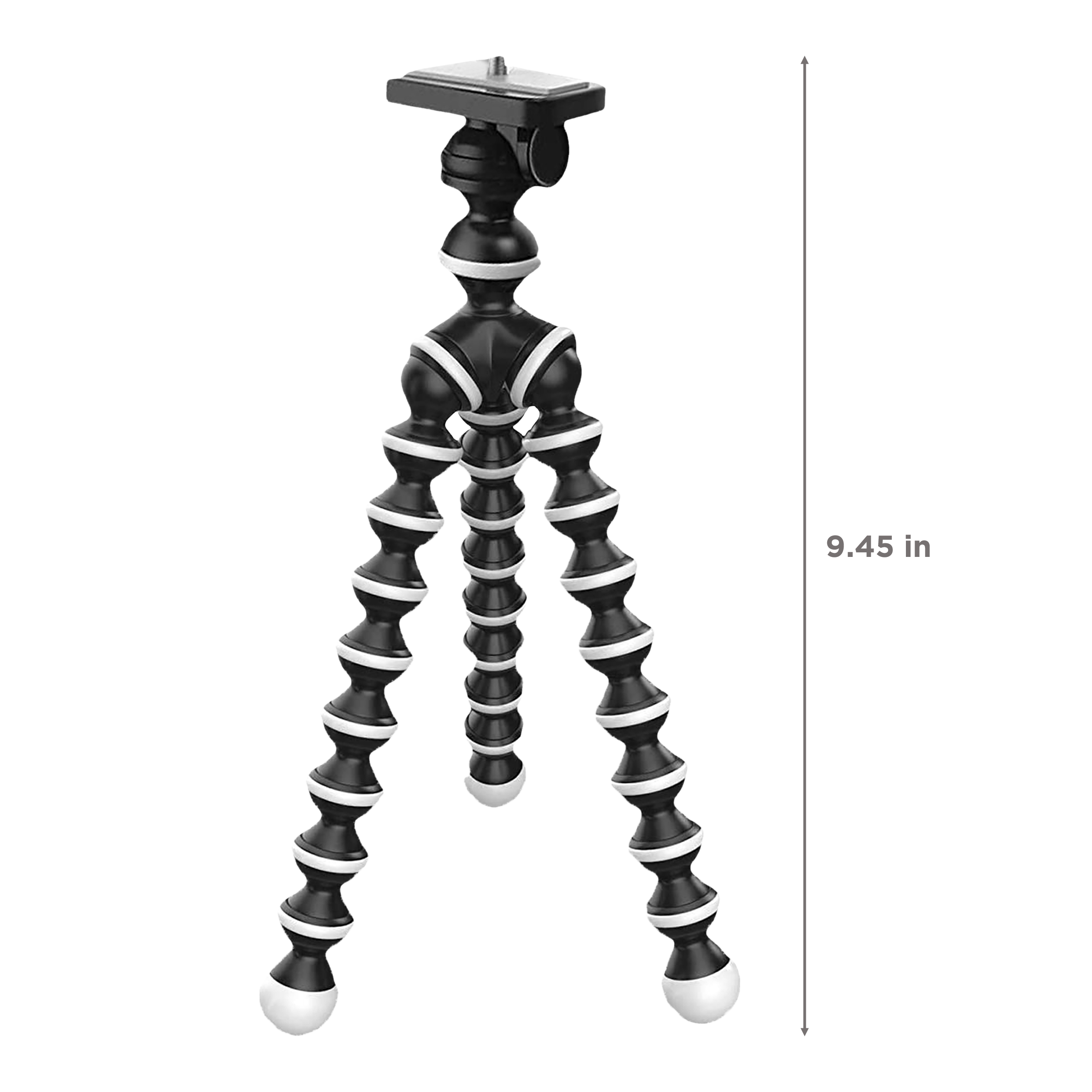 DigiTek DTR 260 GT 24cm Adjustable GorillaPod for Mobile and Camera with Remote (Rotating Sphere, Black)_3