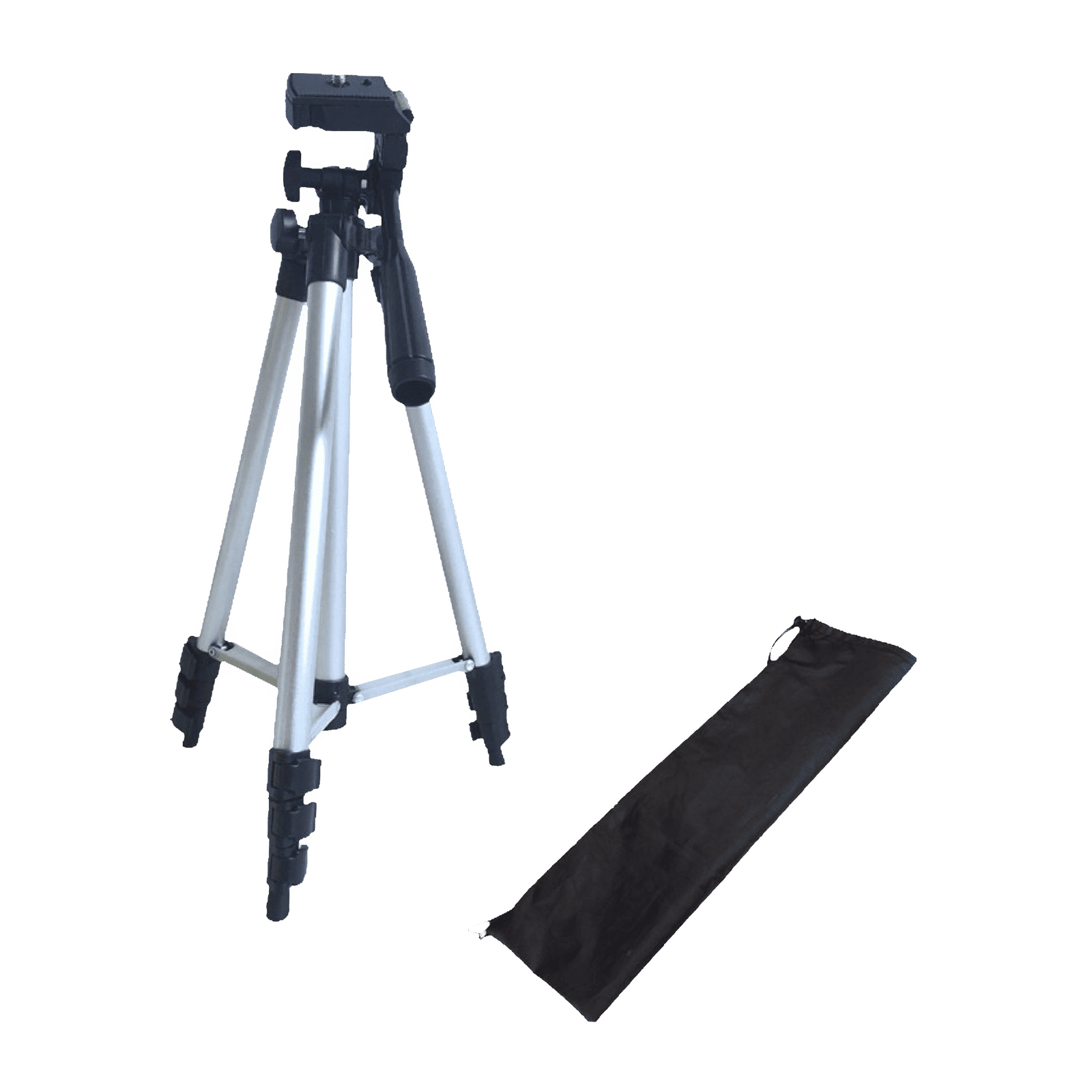 DigiTek DTR 340 LT 102cm Adjustable Tripod for Mobile and Camera (360 Degree Swivel, Black)_5