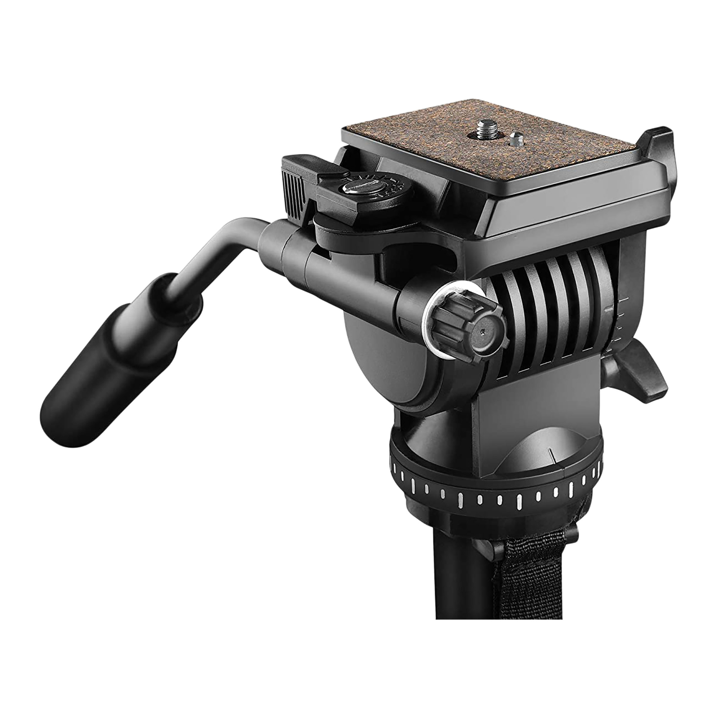 DigiTek DVH 001 PRO Tripod Mount for Camera (360 Degree Locking Knob, Black)_1