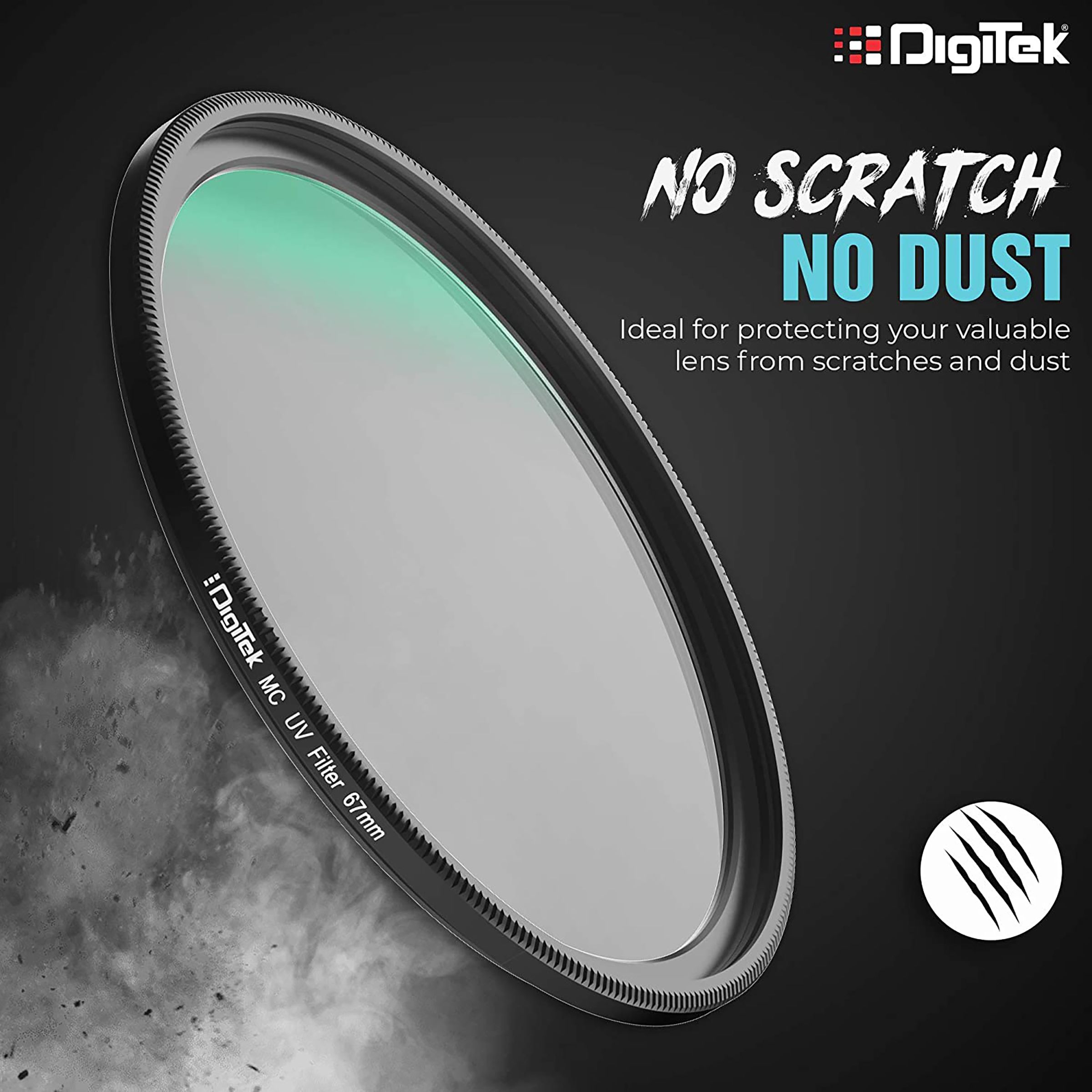 DigiTek 67mm Camera Lens UV Filter (16 Layers Multi-Coating)_3