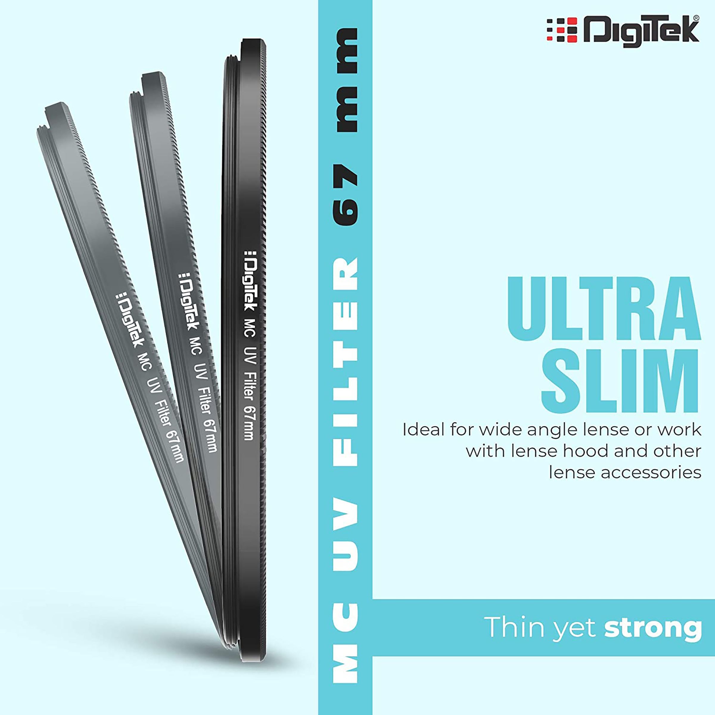 DigiTek 67mm Camera Lens UV Filter (16 Layers Multi-Coating)_7