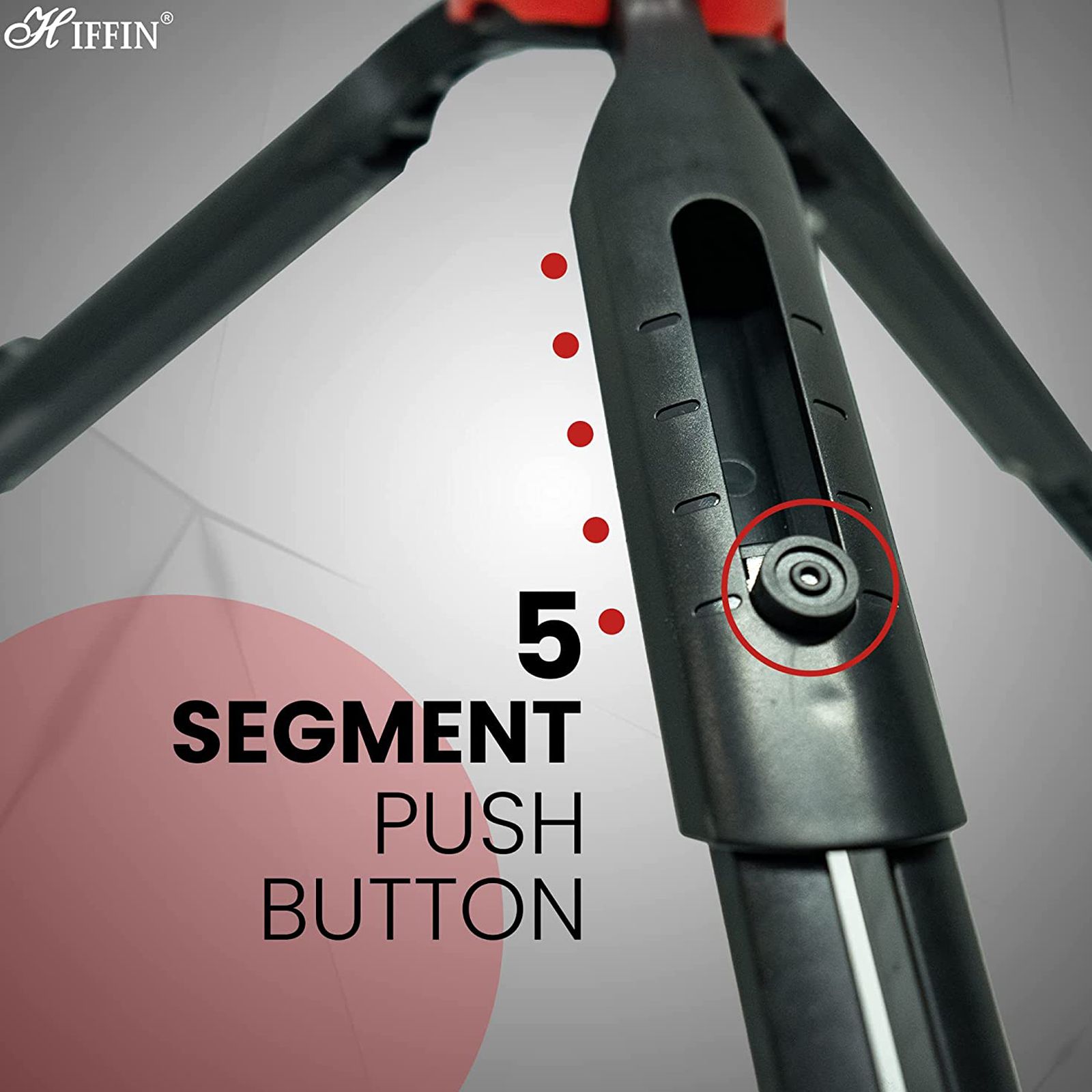 HIFFIN HF-350 19.81cm Adjustable Mini Tripod for Mobile and Camera (Anti Skid Feet, Black)_4