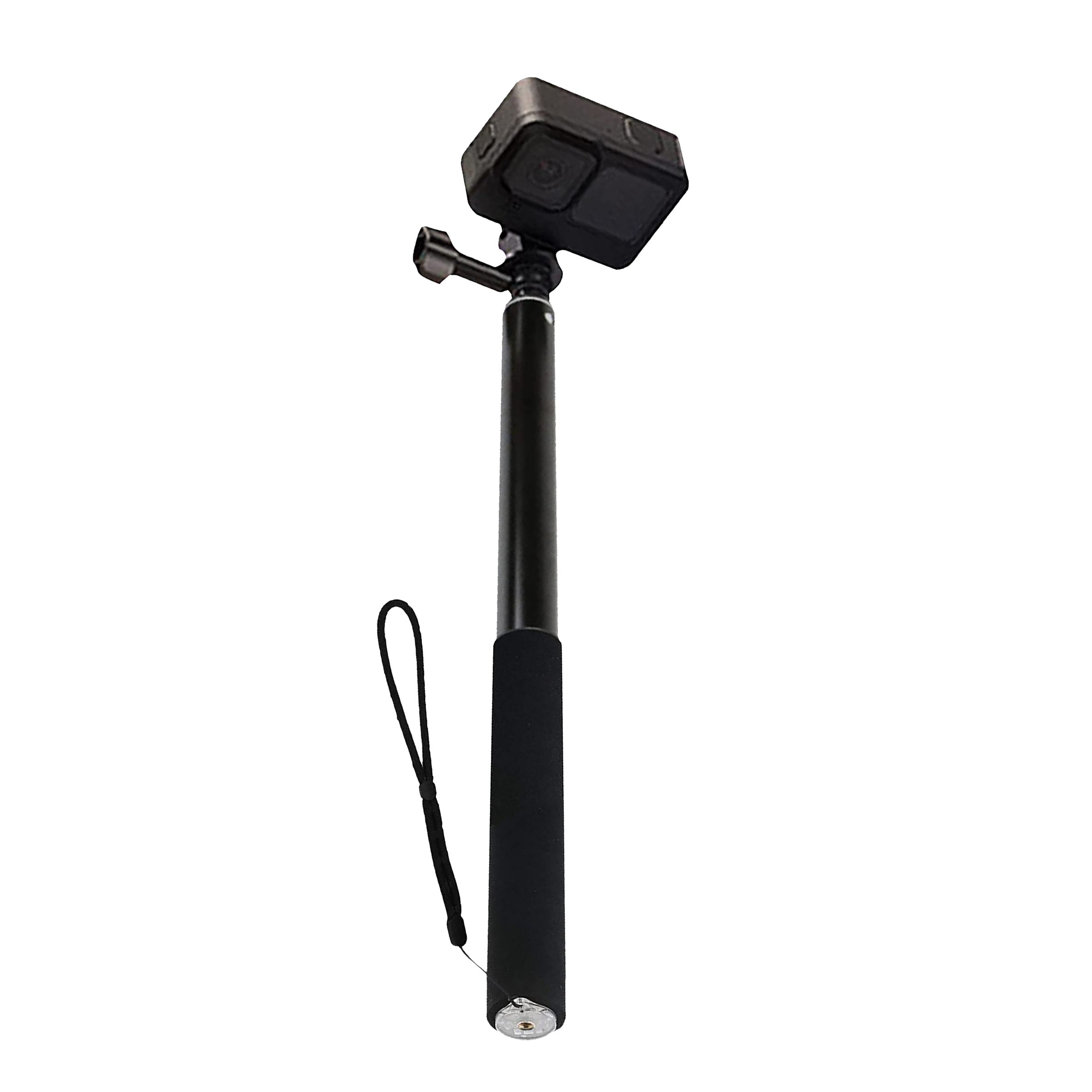 HIFFIN 300cm Adjustable Selfie Stick for Mobile and Camera (360 Degree Rotation, Black)_1