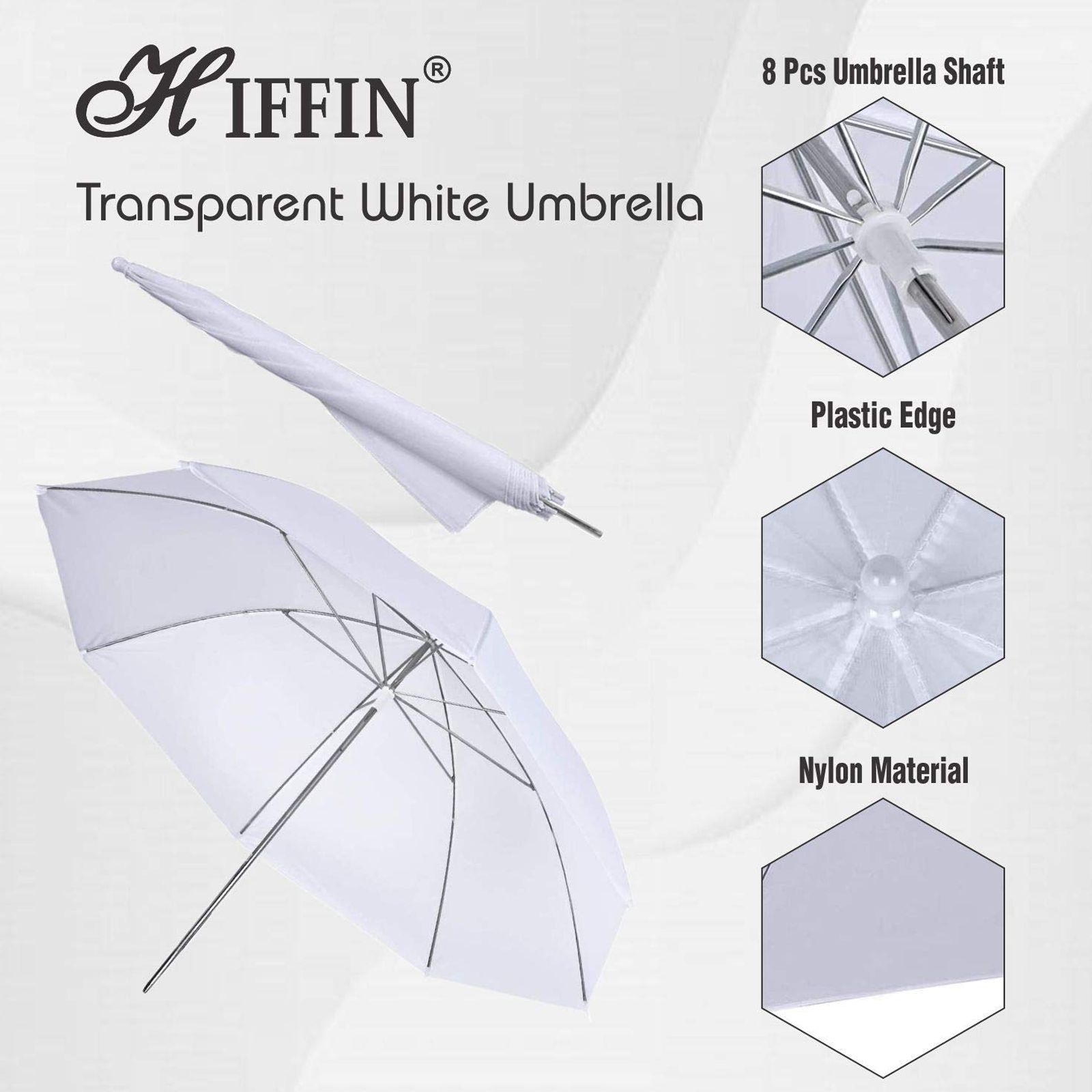 HIFFIN E27 Studio Single Holder Umbrella Lighting Kit (Supports Up to 6000 g)_2